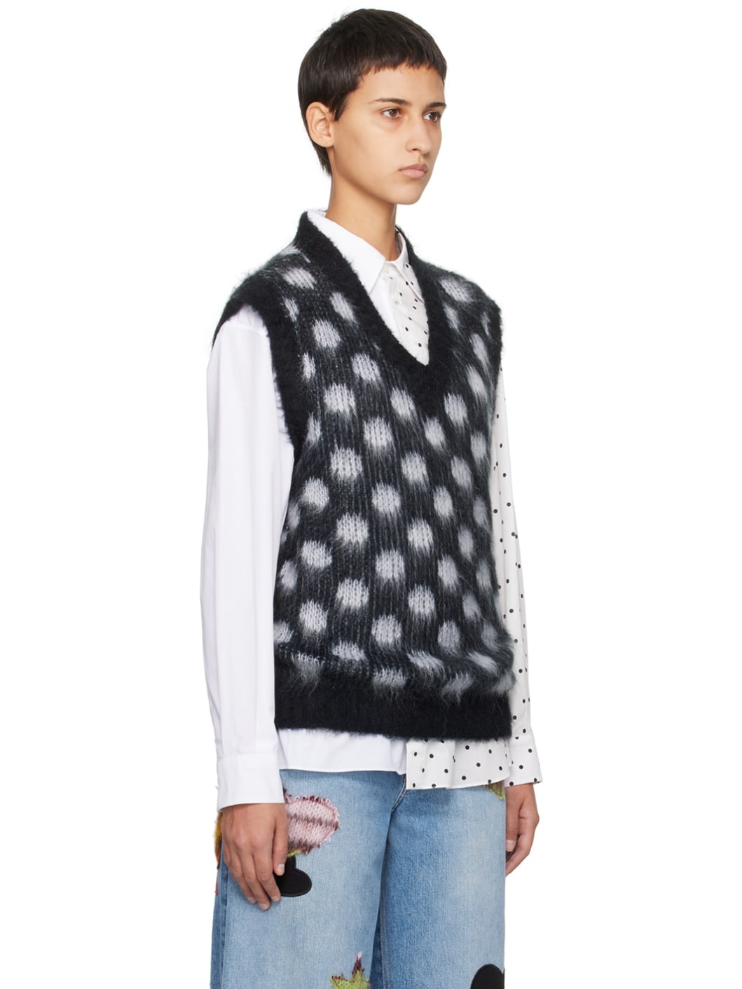 Black Sleeveless Vest - 2
