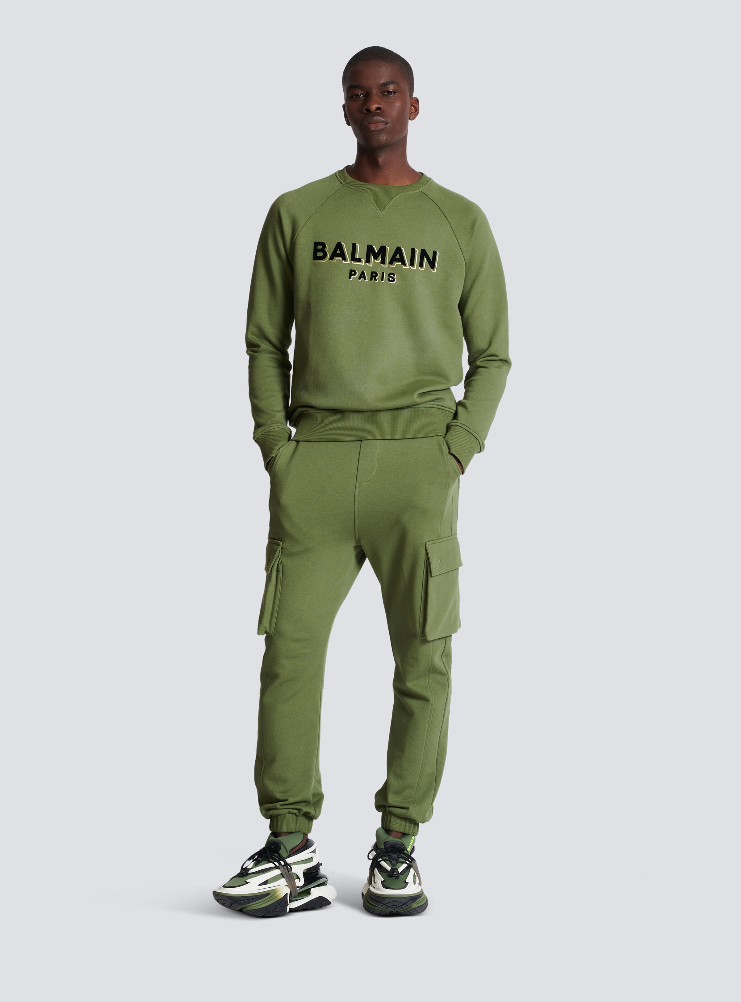 Balmain Paris flocked sweatshirt - 2