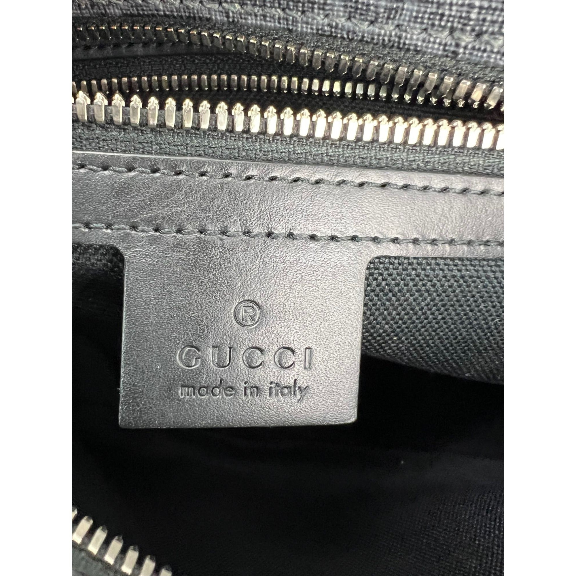 Gucci Black GG Supreme Selleria Square Messenger Bag - 9