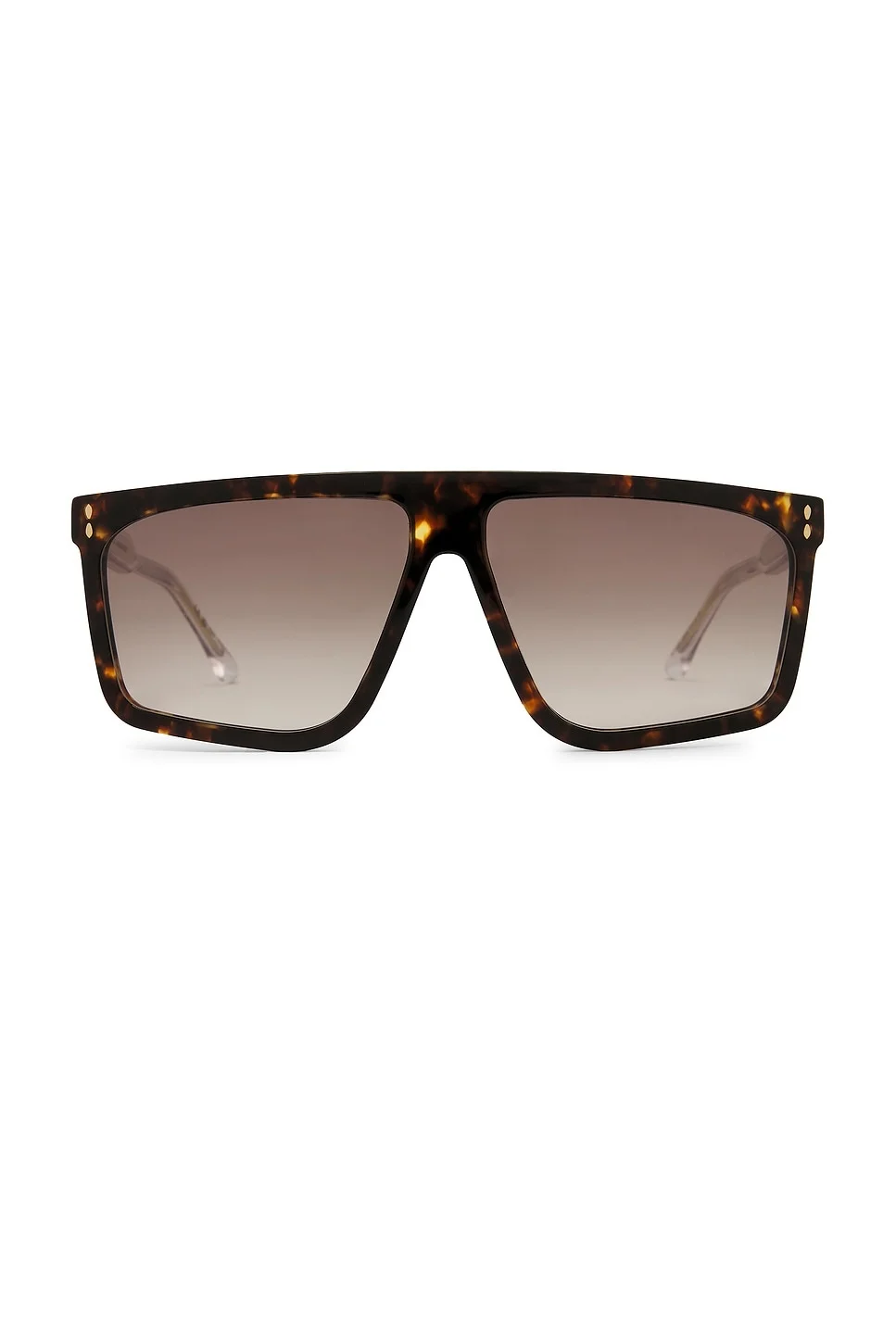 Rectangular Flat Top Sunglasses - 1