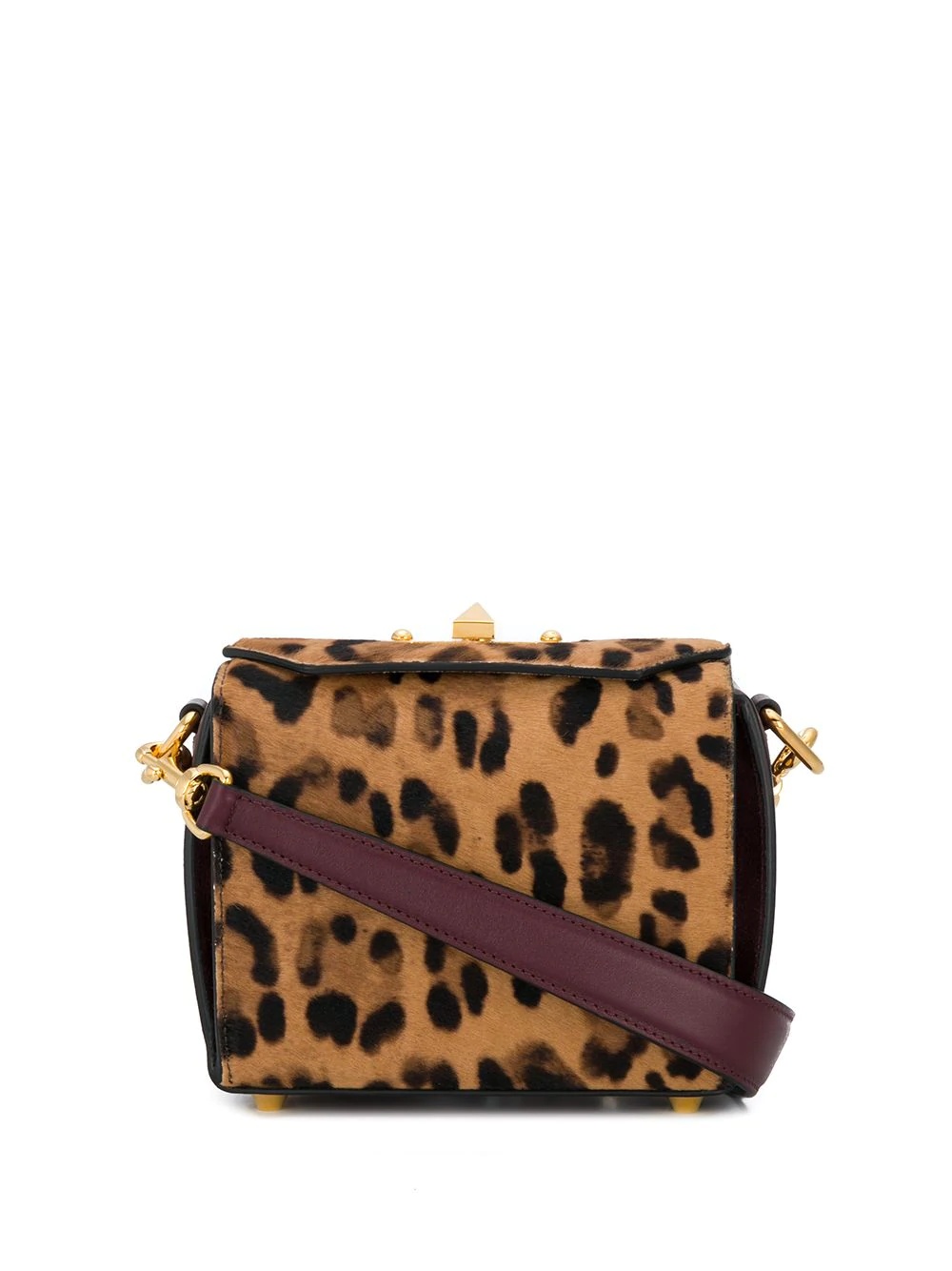 leopard print Box bag - 6