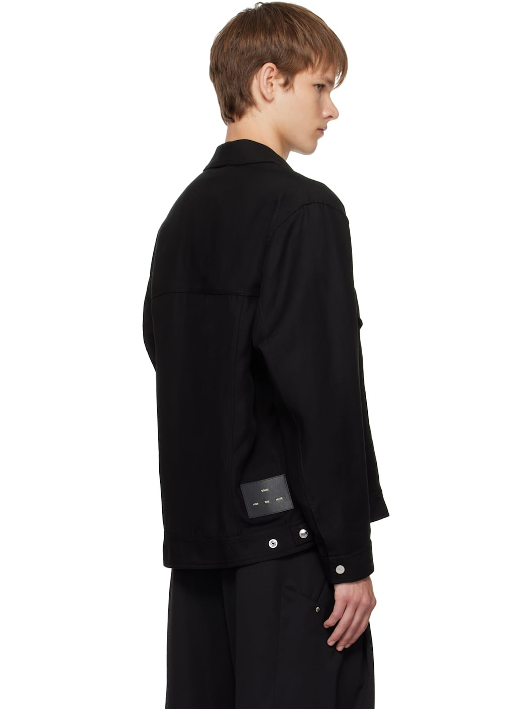 Black Drape Worker Jacket - 3