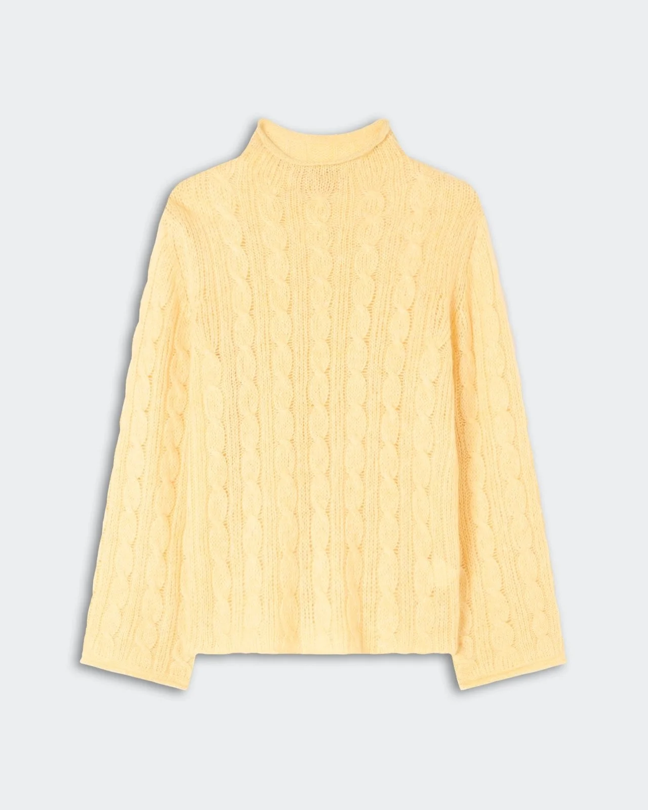 Cable Mock Neck Top - 1