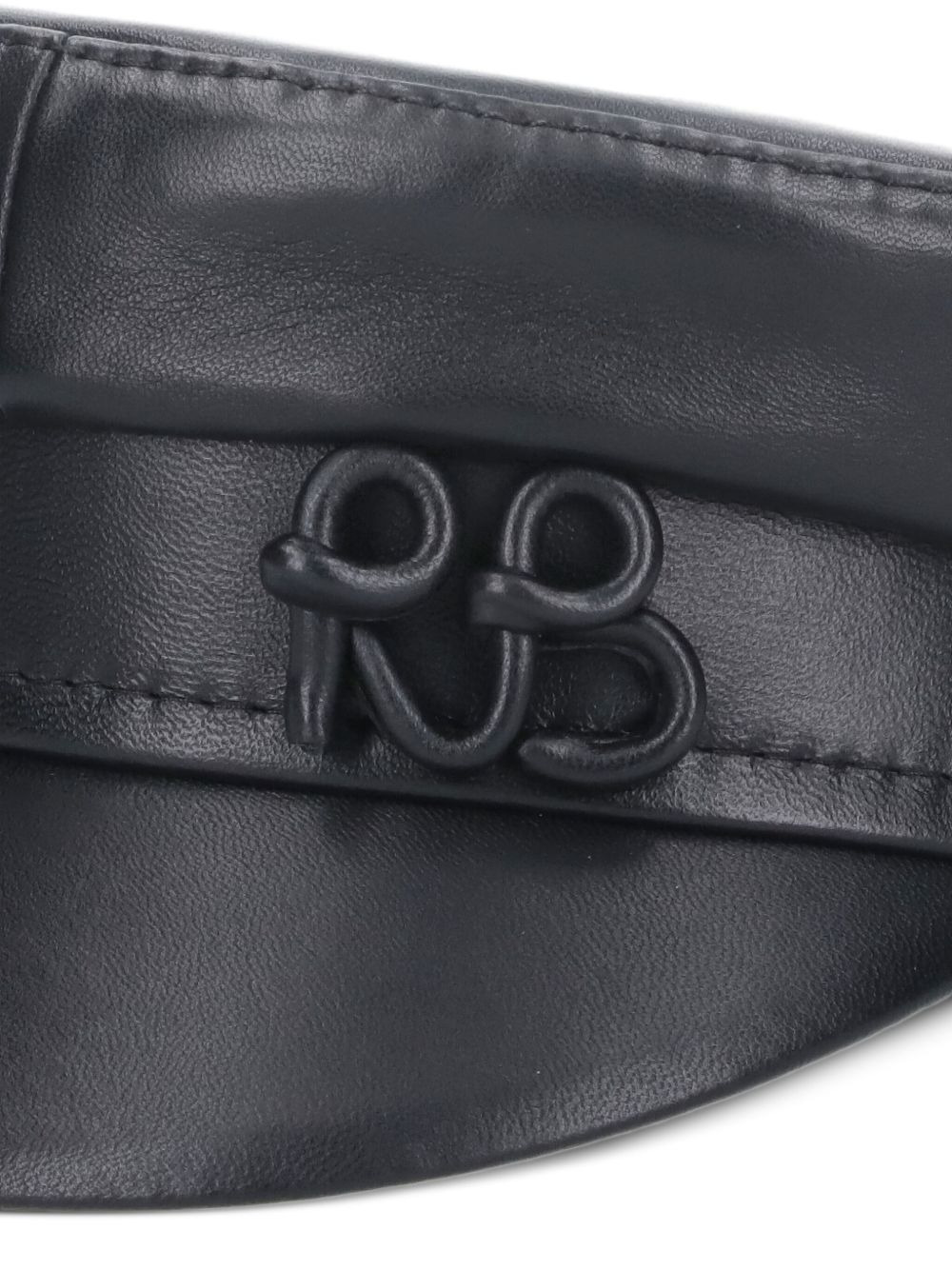 leather baker-boy hat - 3