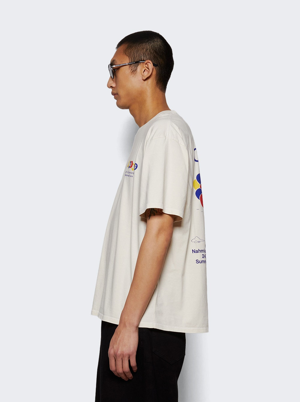 High In Summerland Boxy Tee Egg White - 3