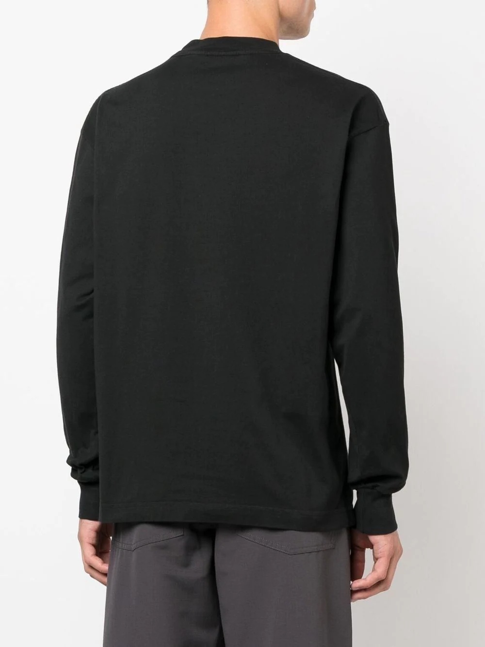 burning logo-print long-sleeve T-shirt - 4