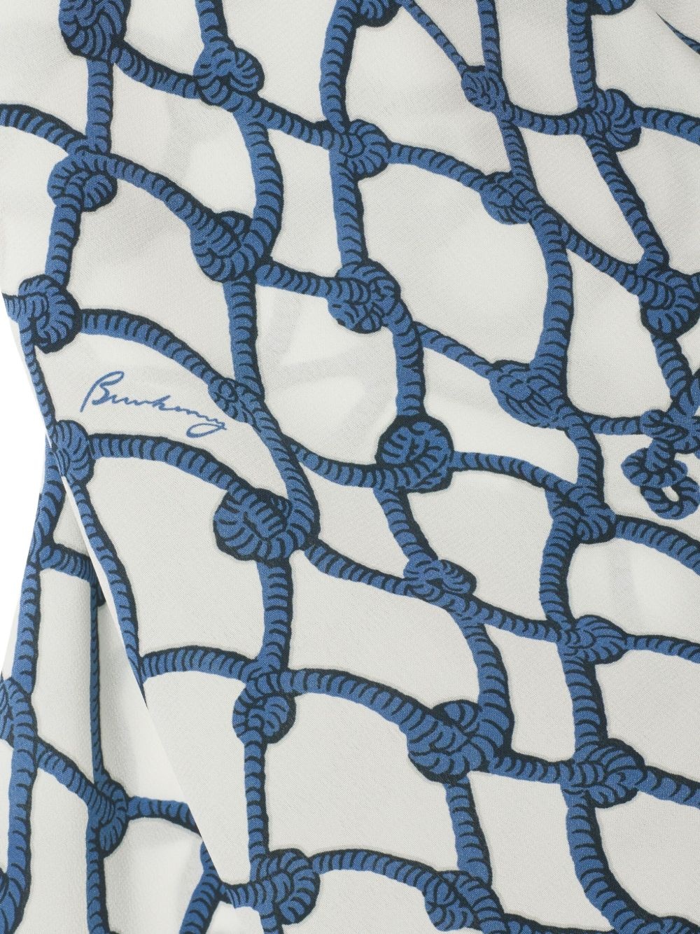 printed silk top - 2