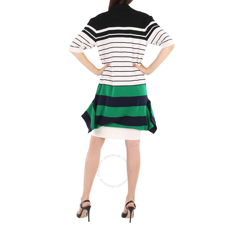 Burberry Ladies Logo Graphic Reconstructed Polo Shirt Dress 4