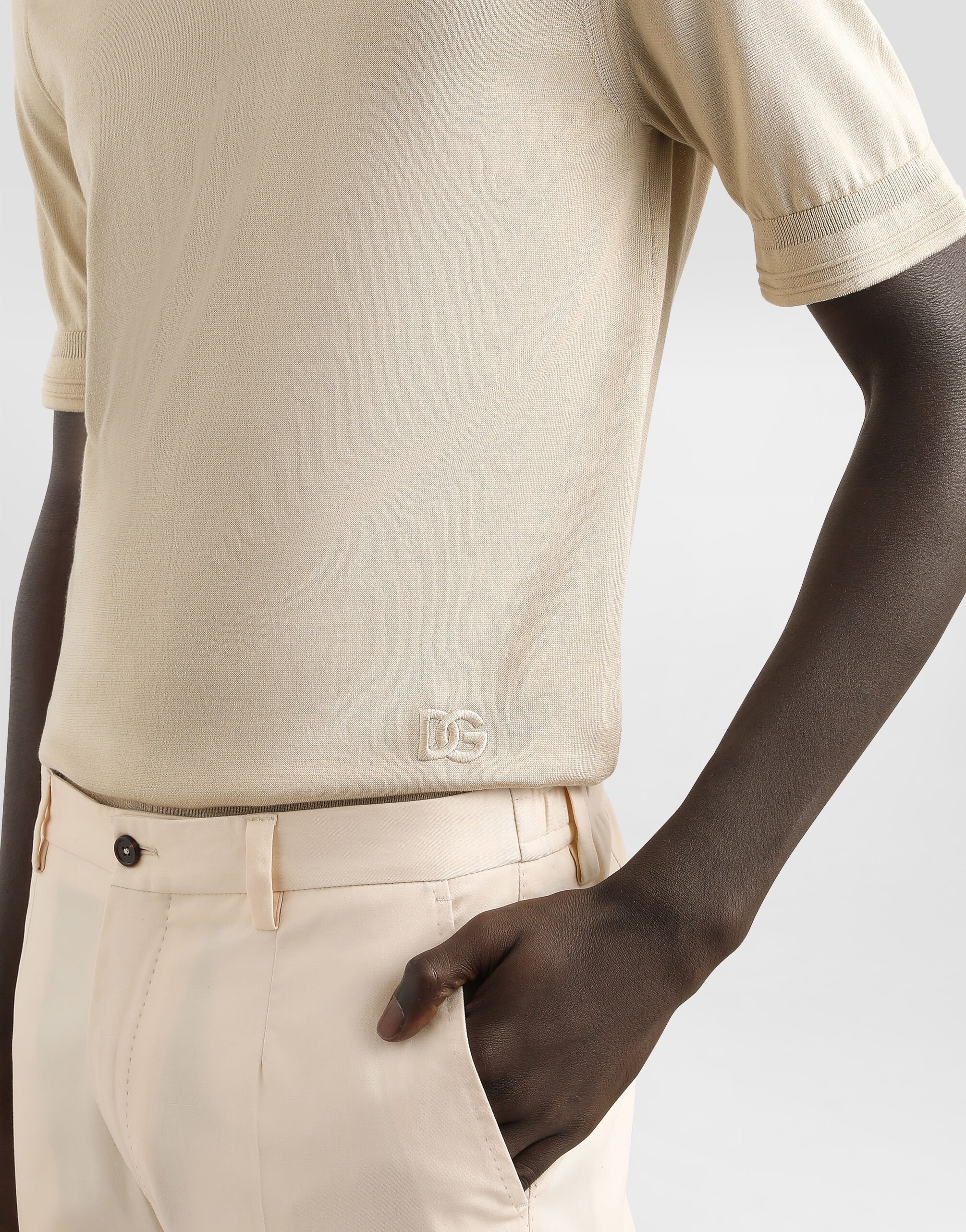 Silk crewneck pullover - 4
