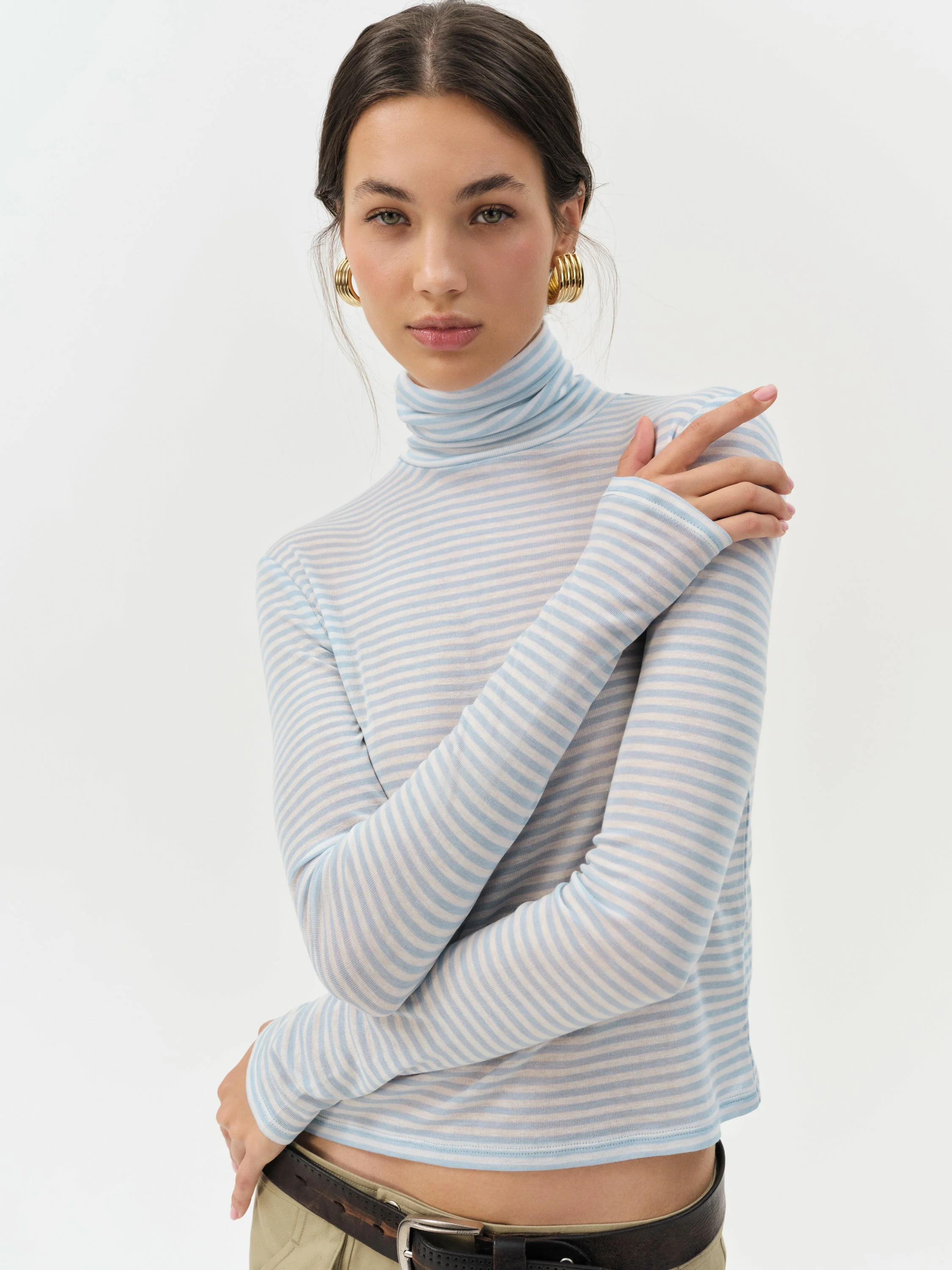 Athena Turtle Neck Top - 1