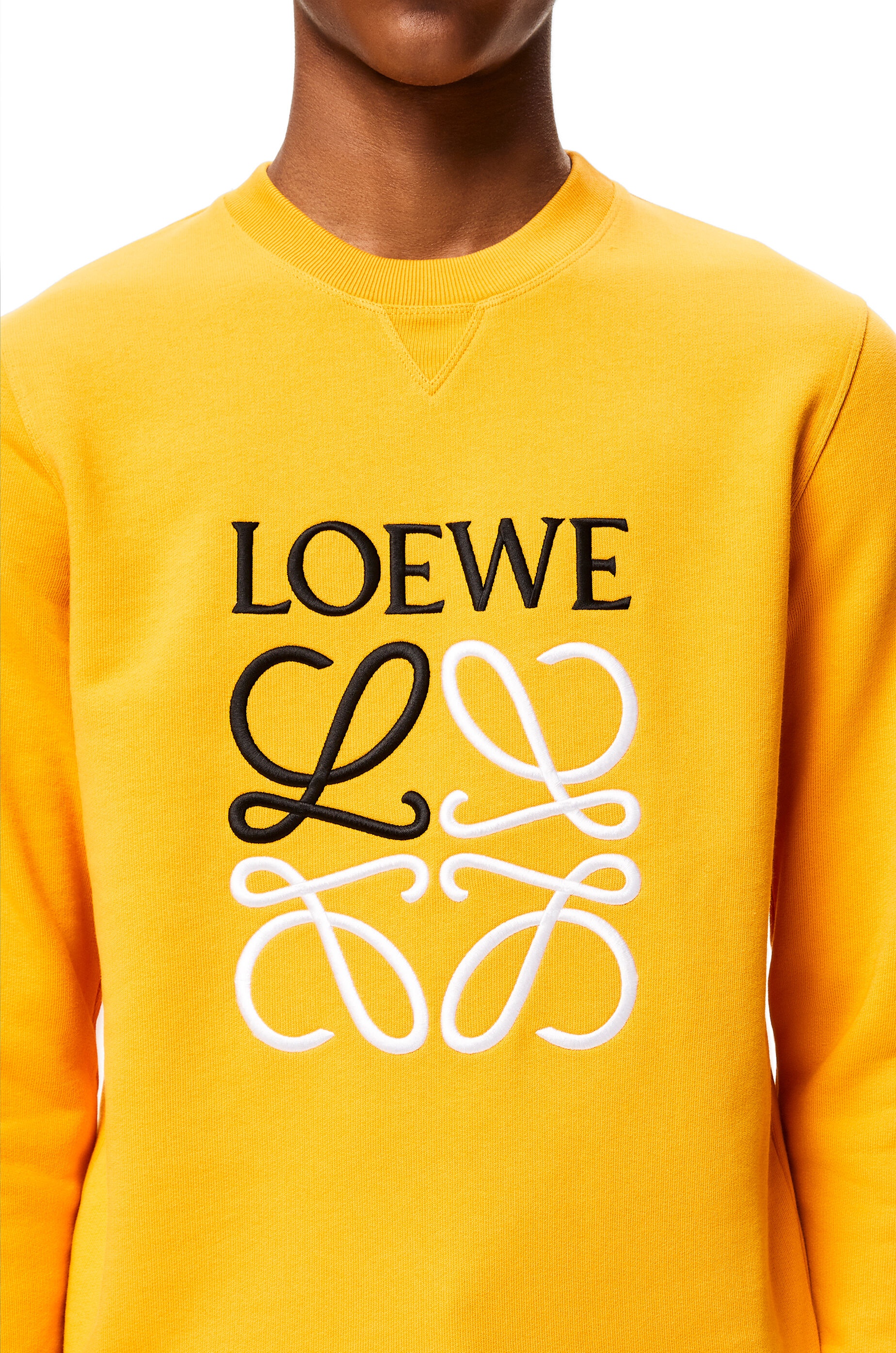 LOEWE Anagram embroidered sweatshirt in cotton - 5