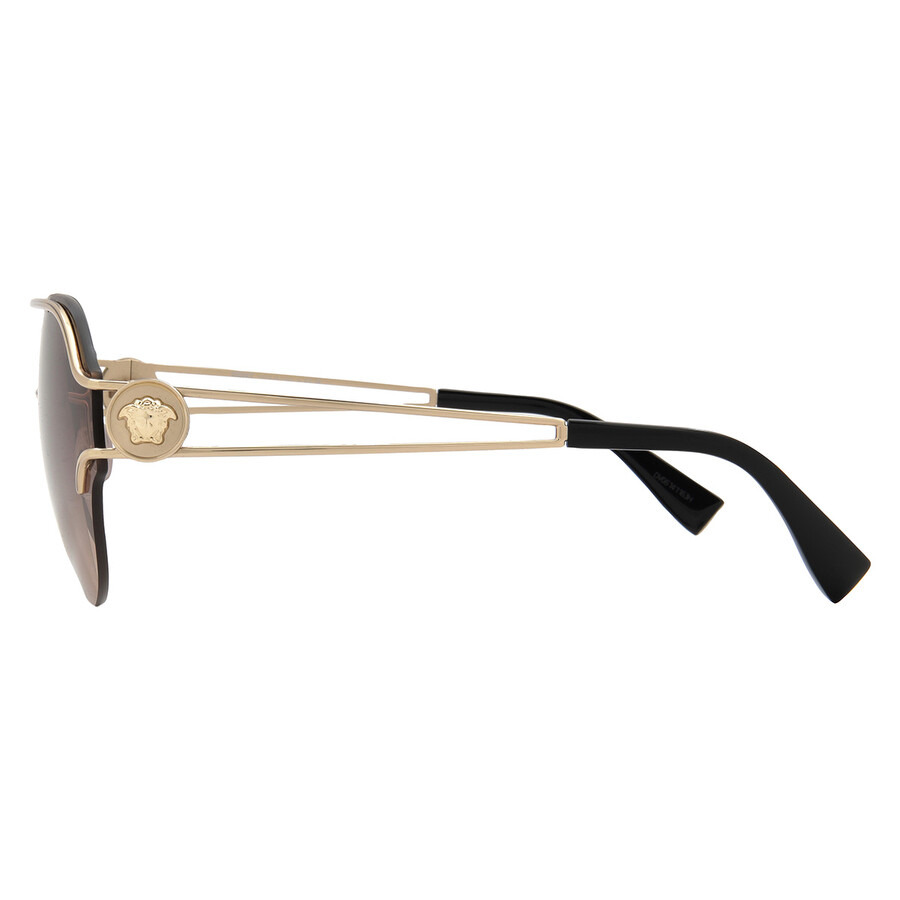 Versace Brown Bradient Round Ladies Sunglasses VE2184 125213 61 - 3