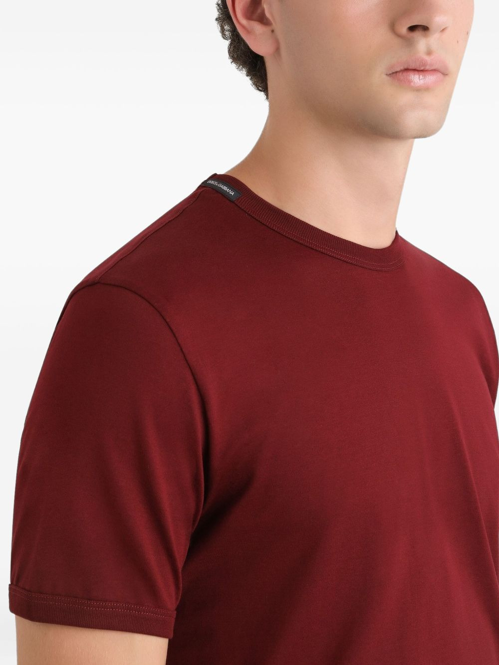 logo-detail crew-neck T-shirt - 4