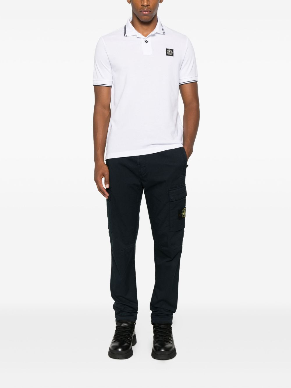 tipped-collar polo shirt - 2
