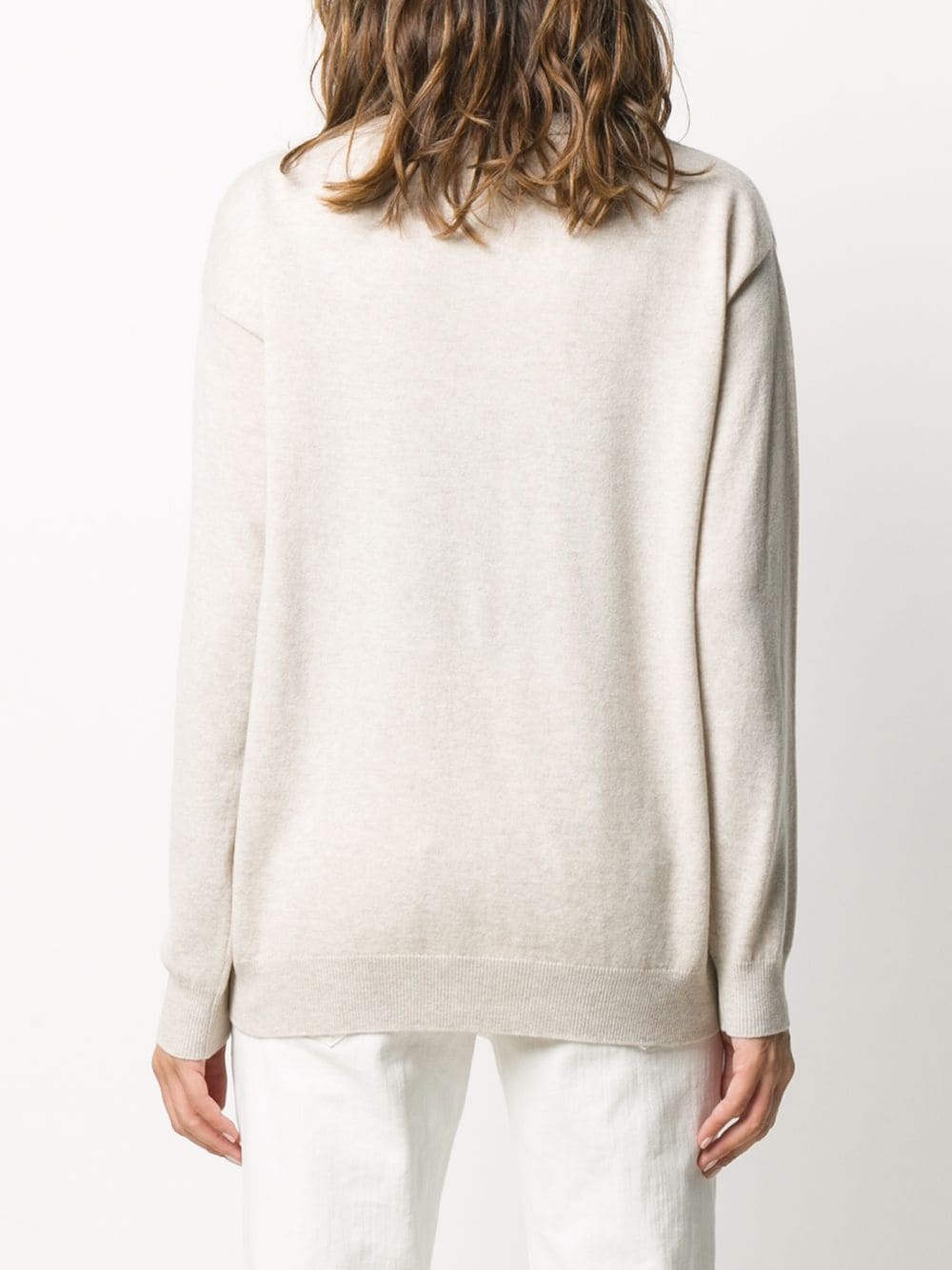 long-sleeve fitted jumper - 4