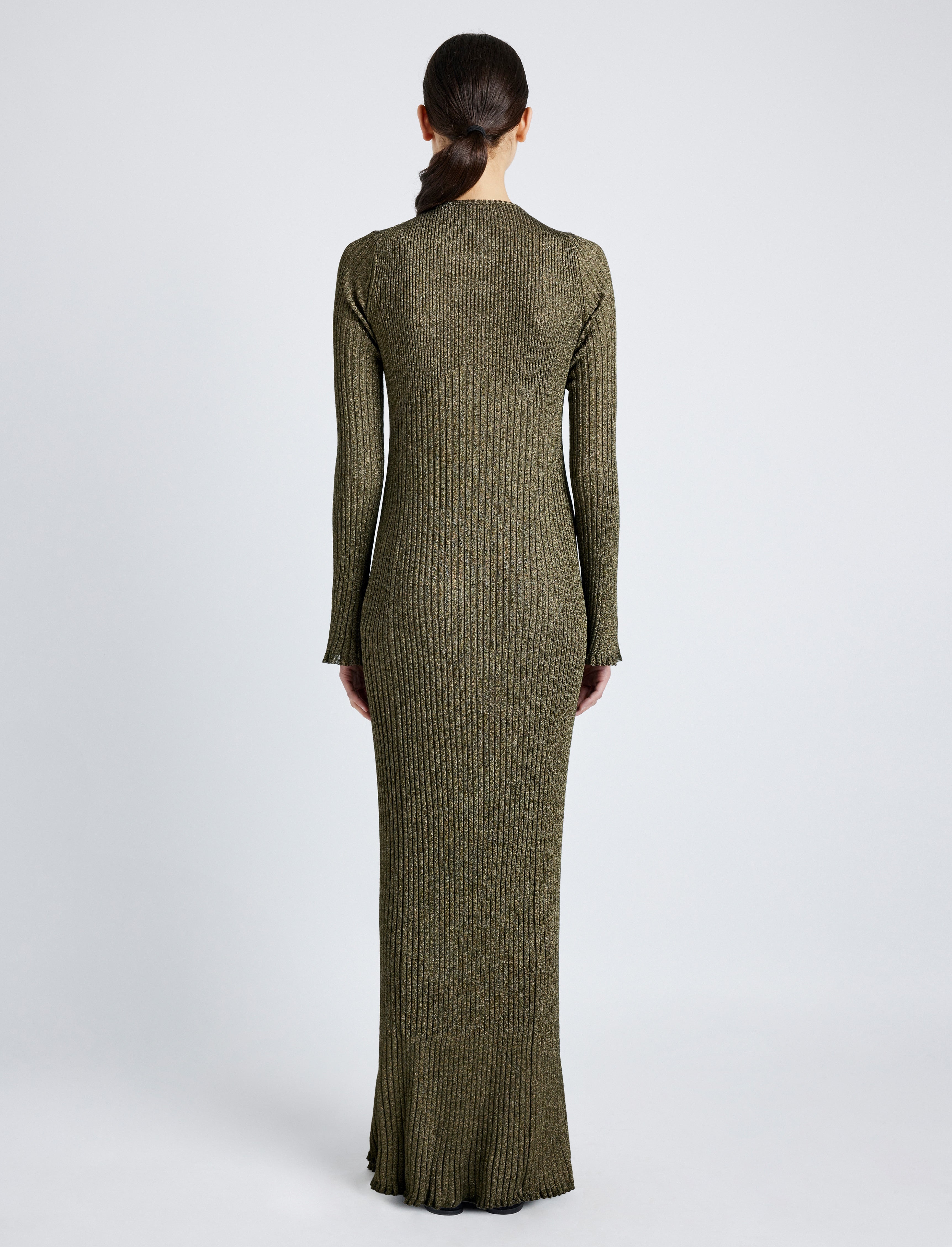 Joni Dress in Metallic Rib - 4