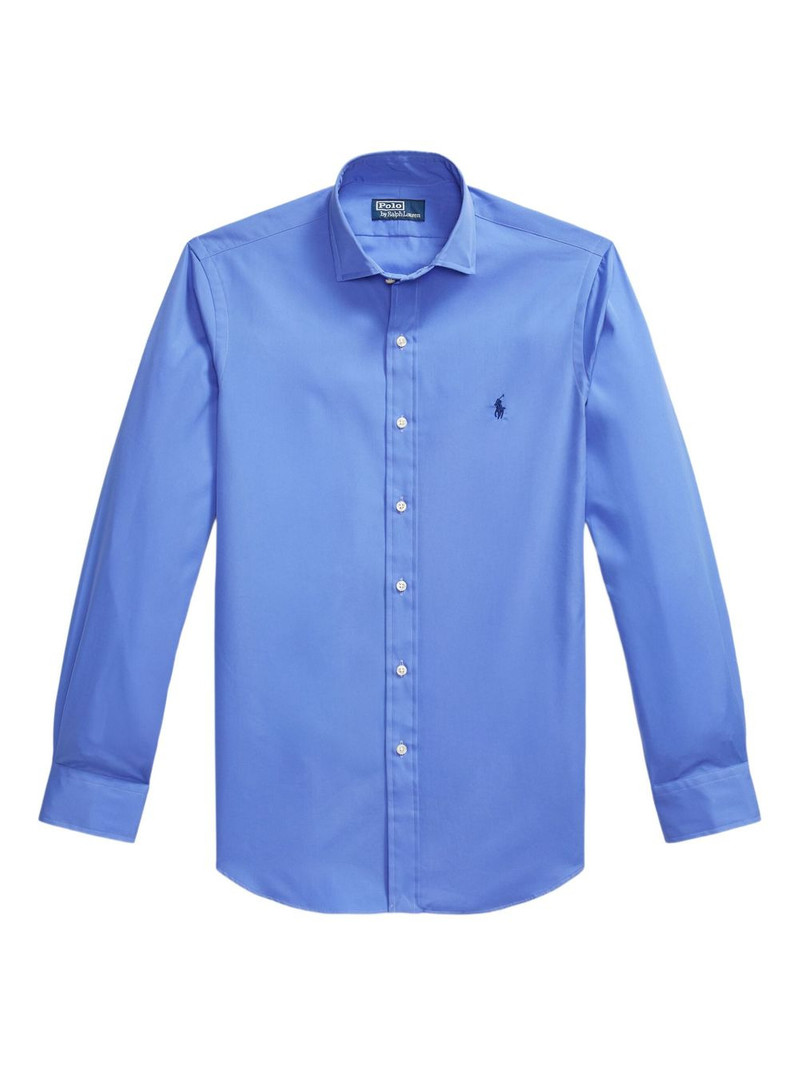 embroidered-logo shirt 1