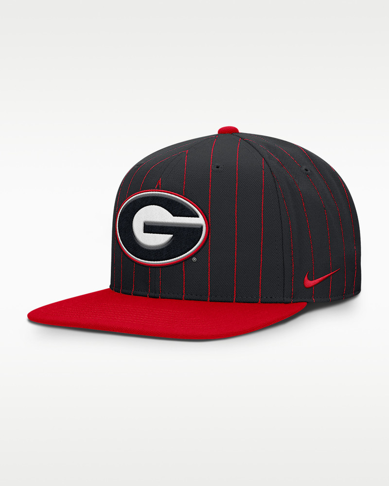 Georgia Primetime Pin Stripe 2-Tone Men's Nike Dri-FIT College Adjustable Hat 1