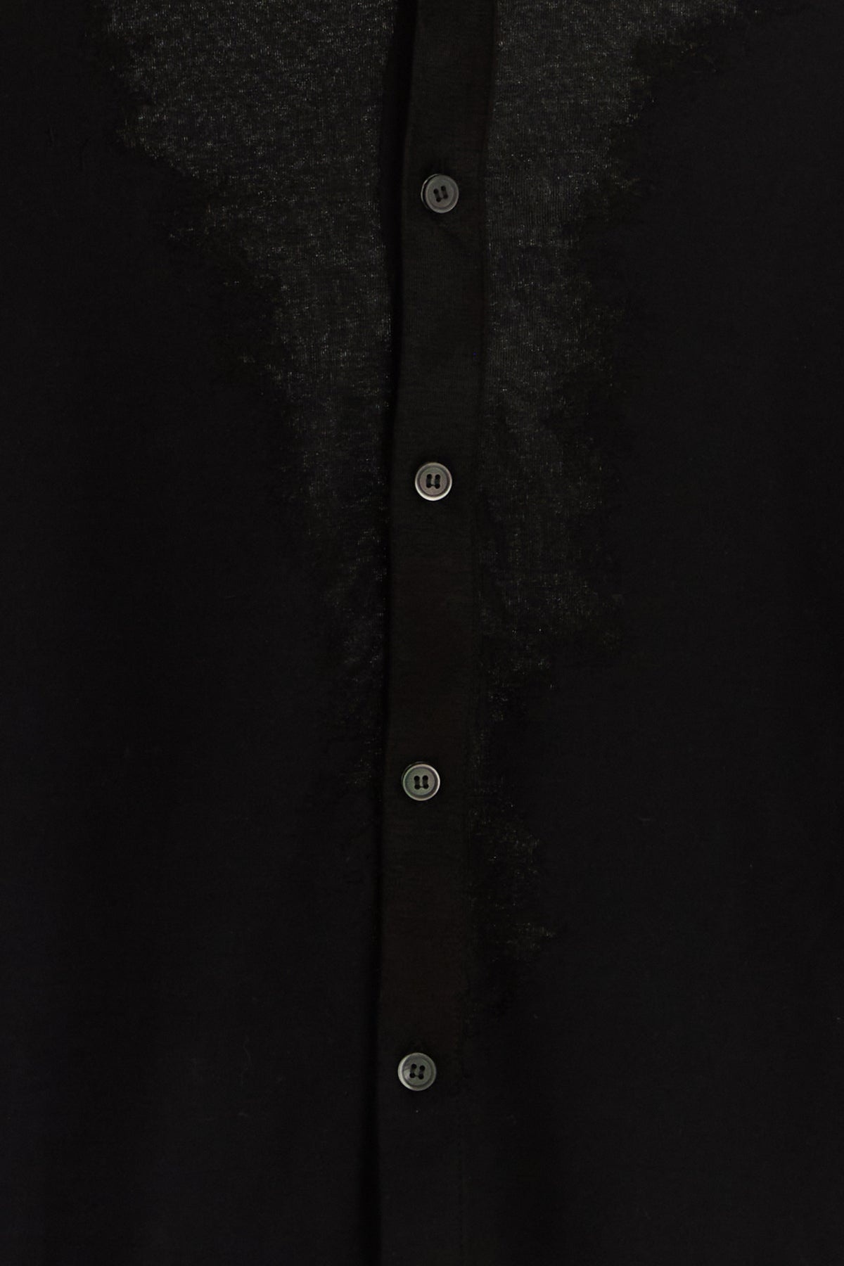 Black stretch cotton blend S-Sun-Plain shirt - 3