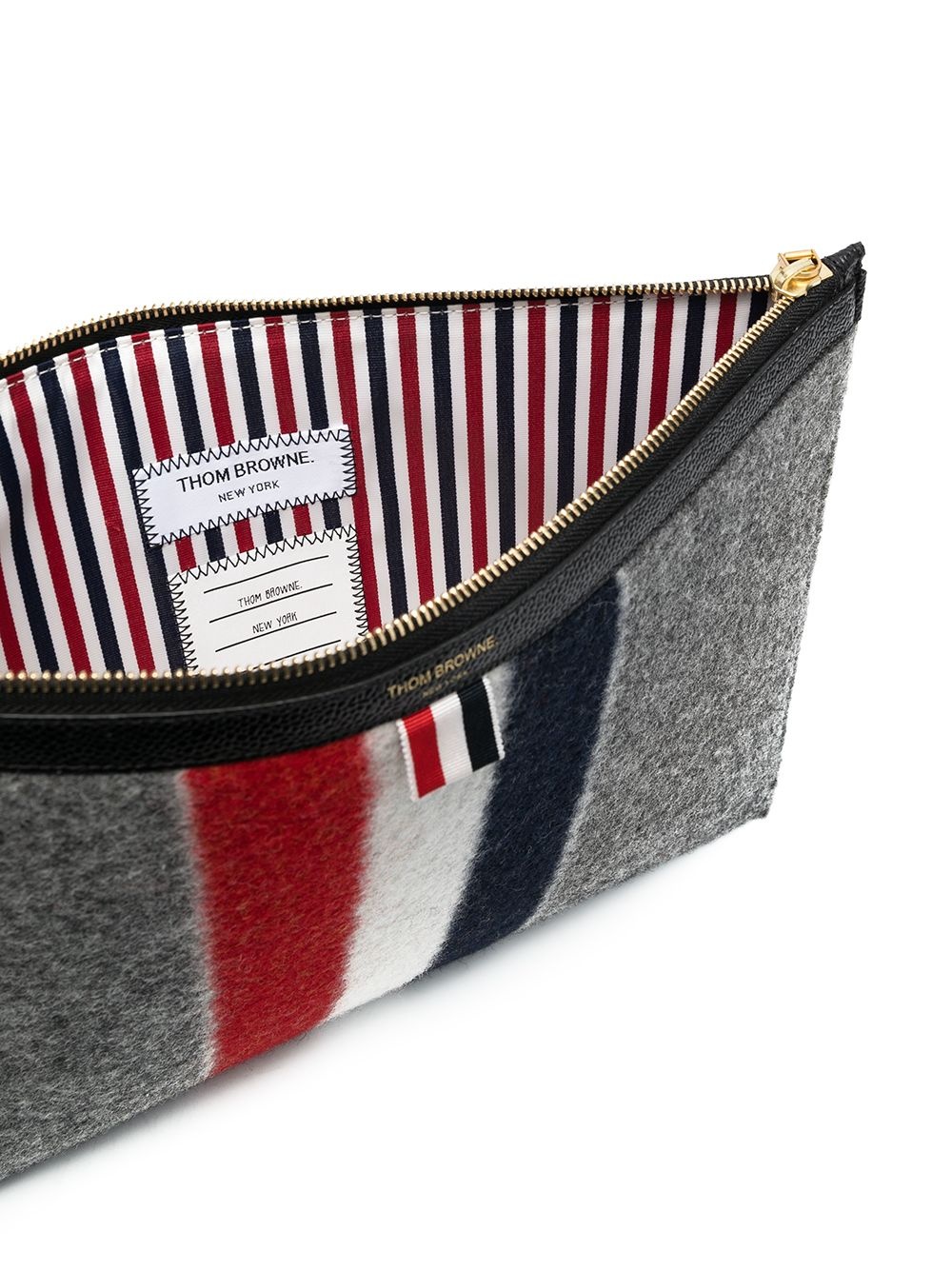 RWB stripe clutch bag - 5