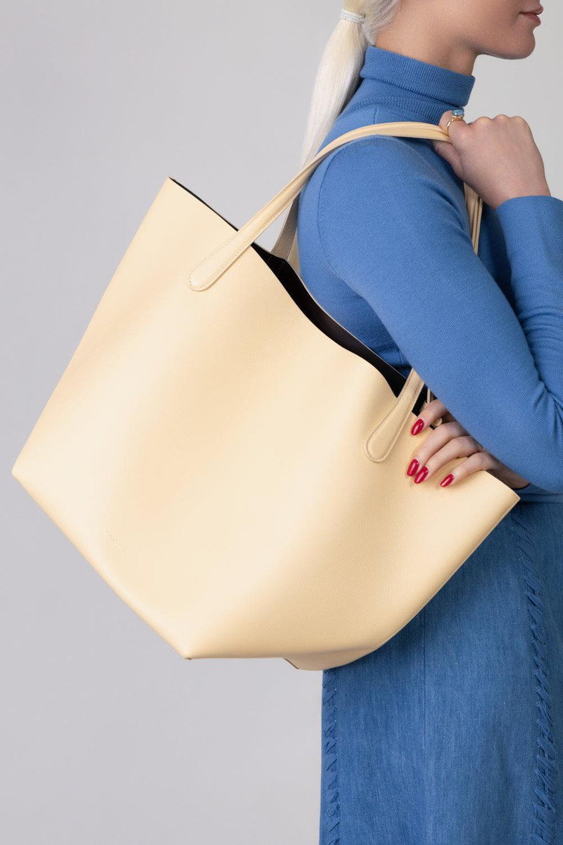 Mansur Gavriel Everyday Tote - Butter Aubergine outlook