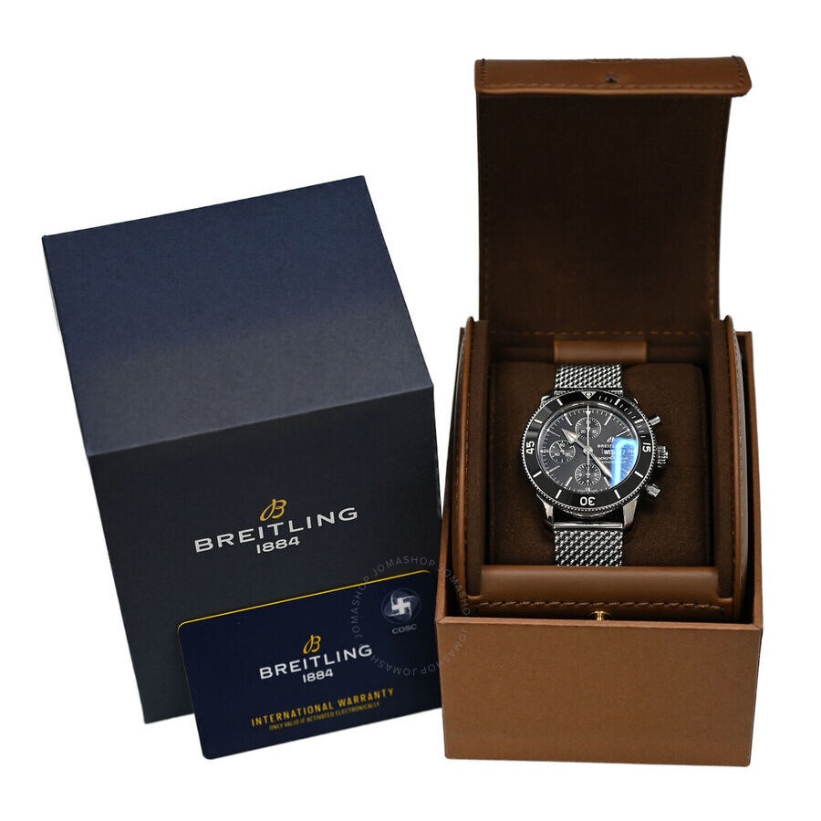 Pre-owned Breitling Superocean Chronograph Automatic Chronometer Black Dial Men's Watch A13313 - 2