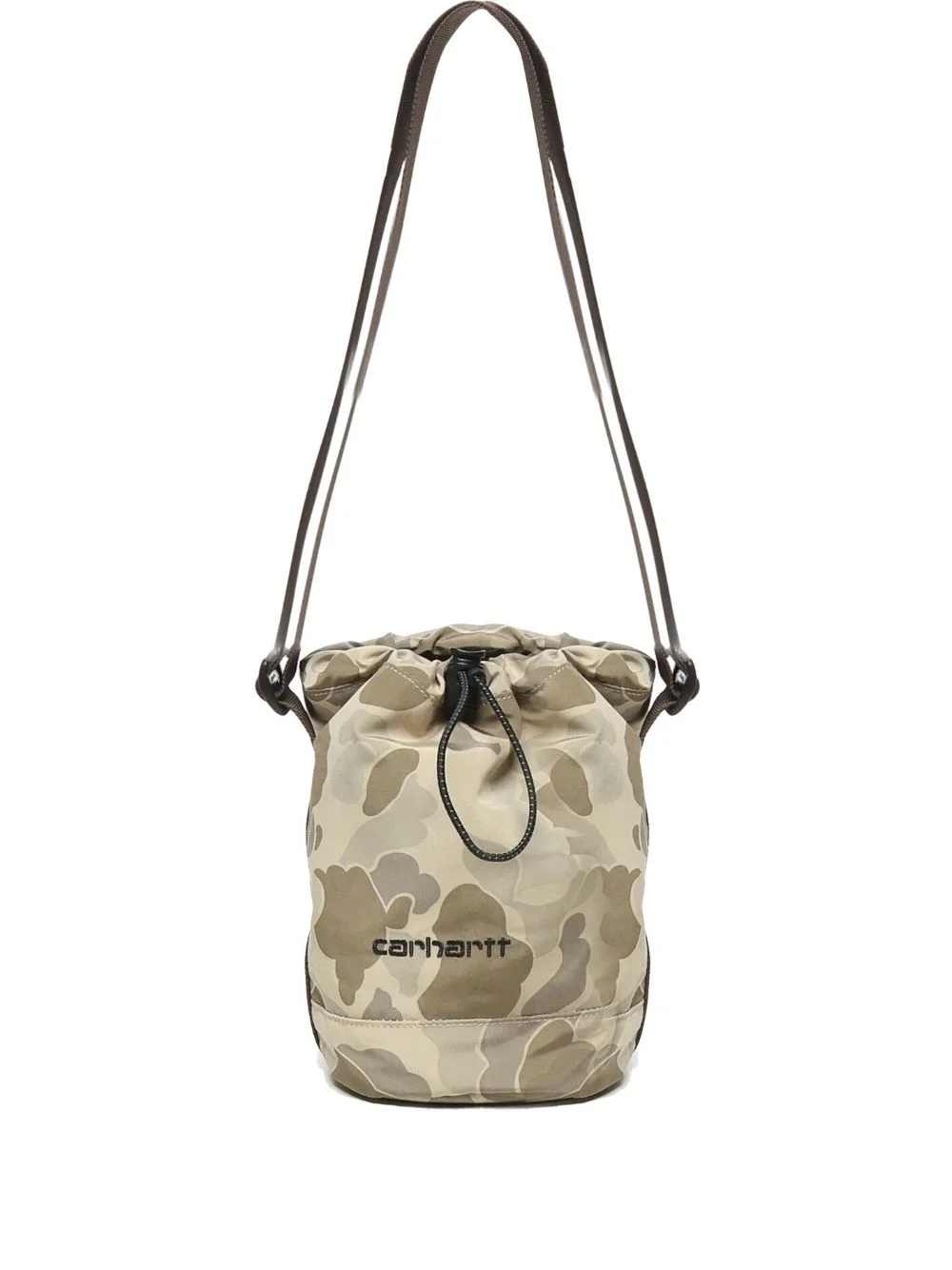 camouflage drawstring-bucket shoulder bag - 1