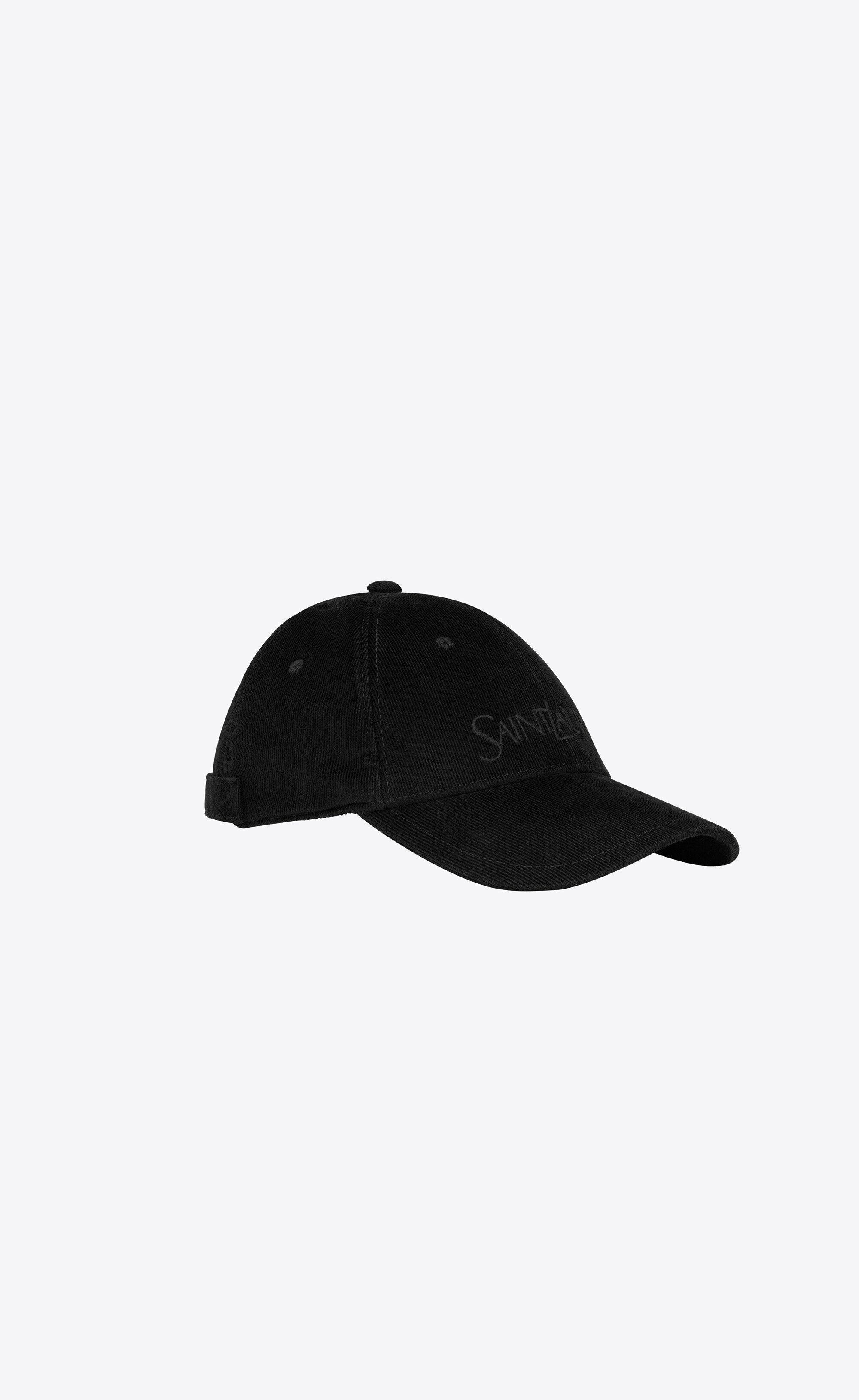 saint laurent vintage cap in corduroy - 2