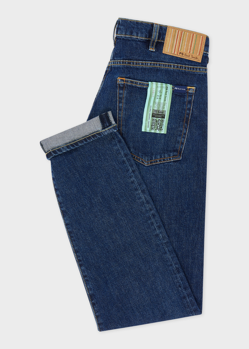 Paul Smith Tapered-Fit Dark-Wash Organic Vintage Stretch Jeans outlook