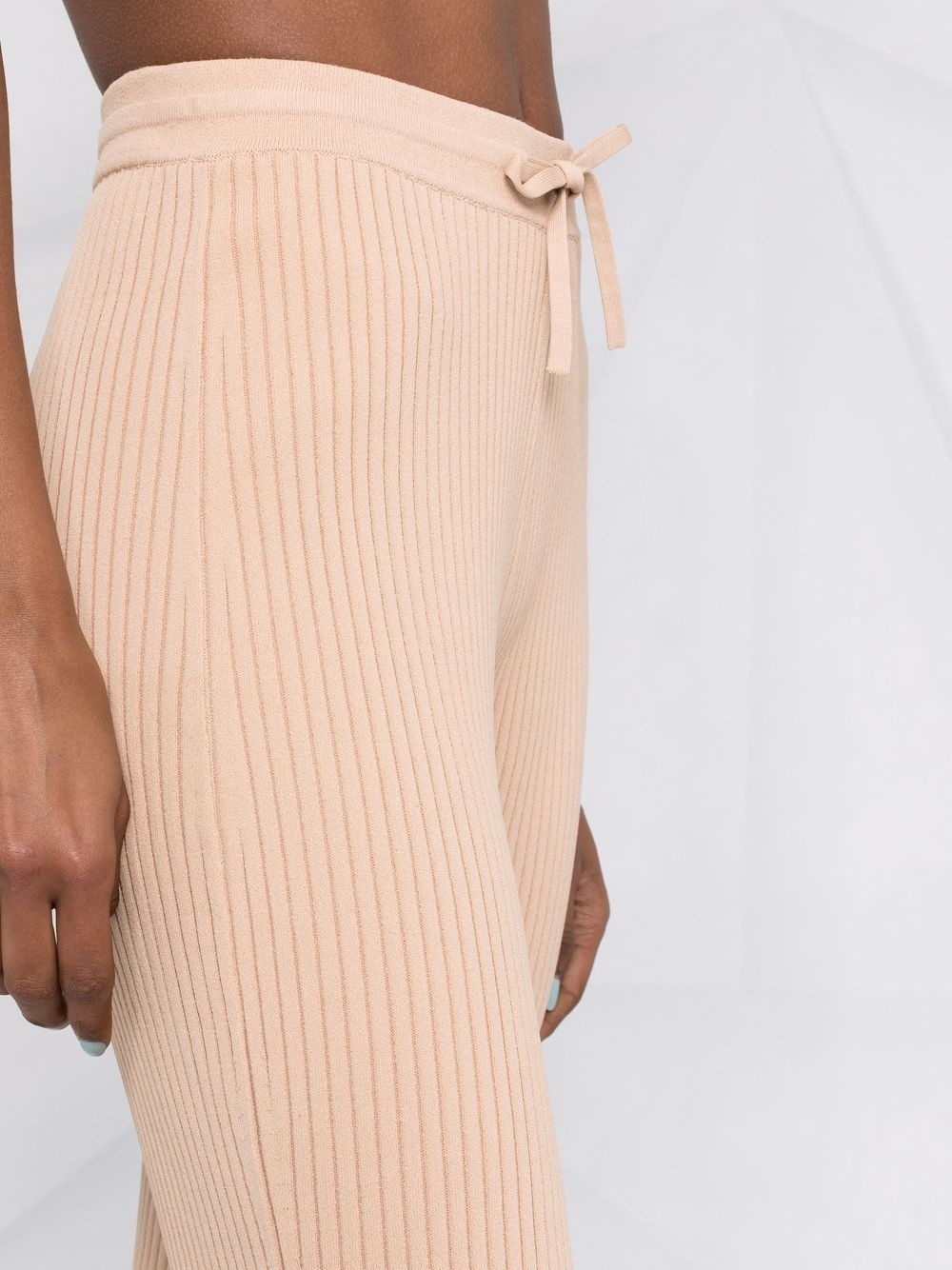 ribbed knitted trousers - 3