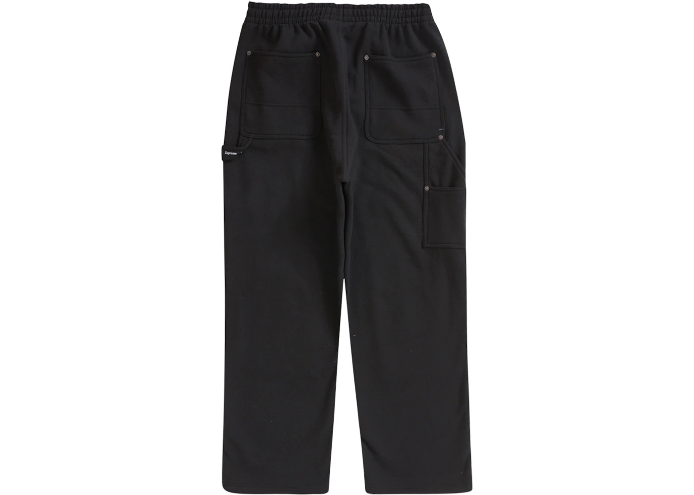Supreme Double Knee Painter Sweatpant Black - 2