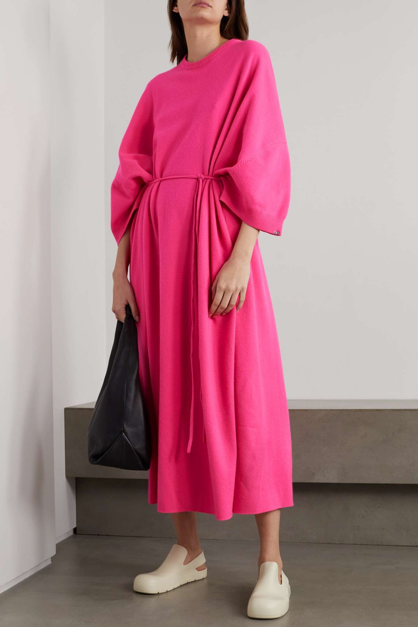 N°227 Ghost belted neon cashmere-blend maxi dress - 2