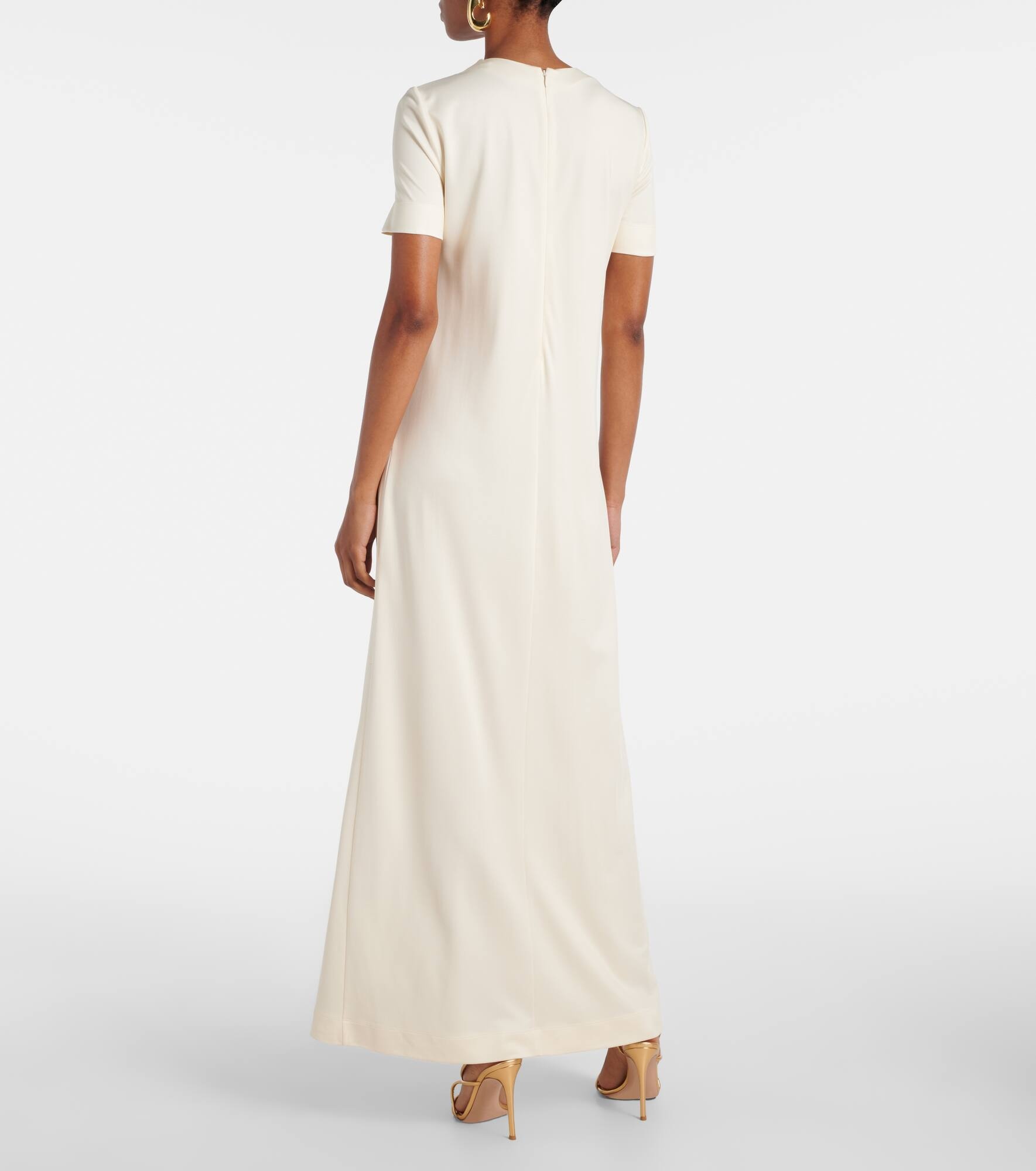 Painted Roses jersey maxi dress - 3