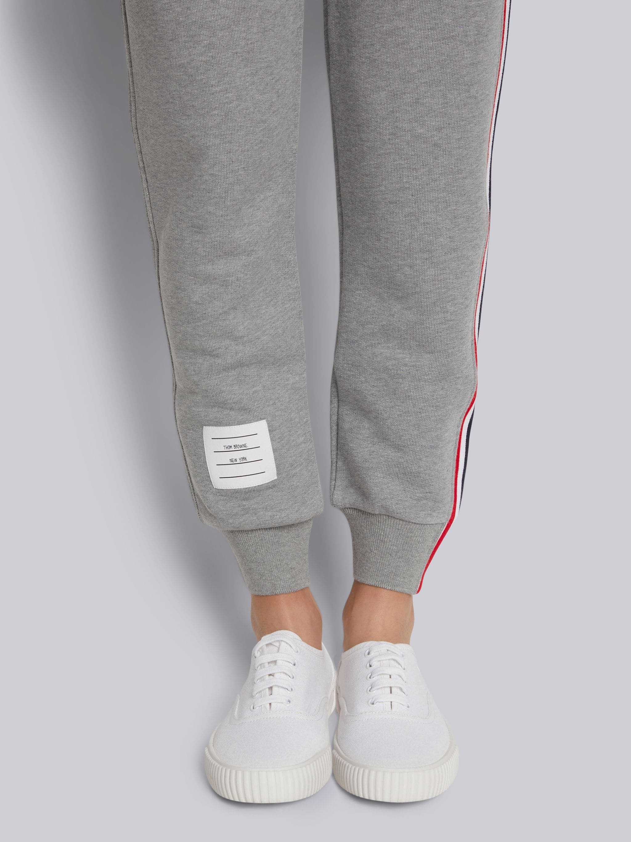 Light Grey Classic Loopback Left Stripe Light Grey Sweatpant - 4