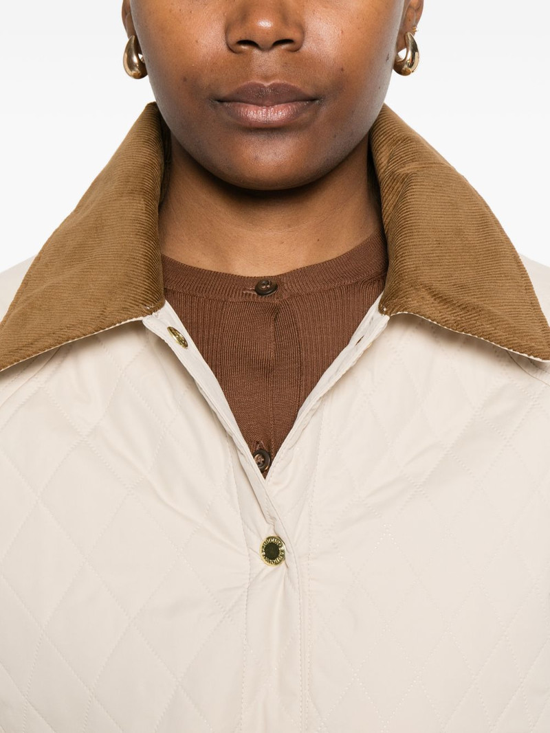 quilted corduroy-collar jacket 5