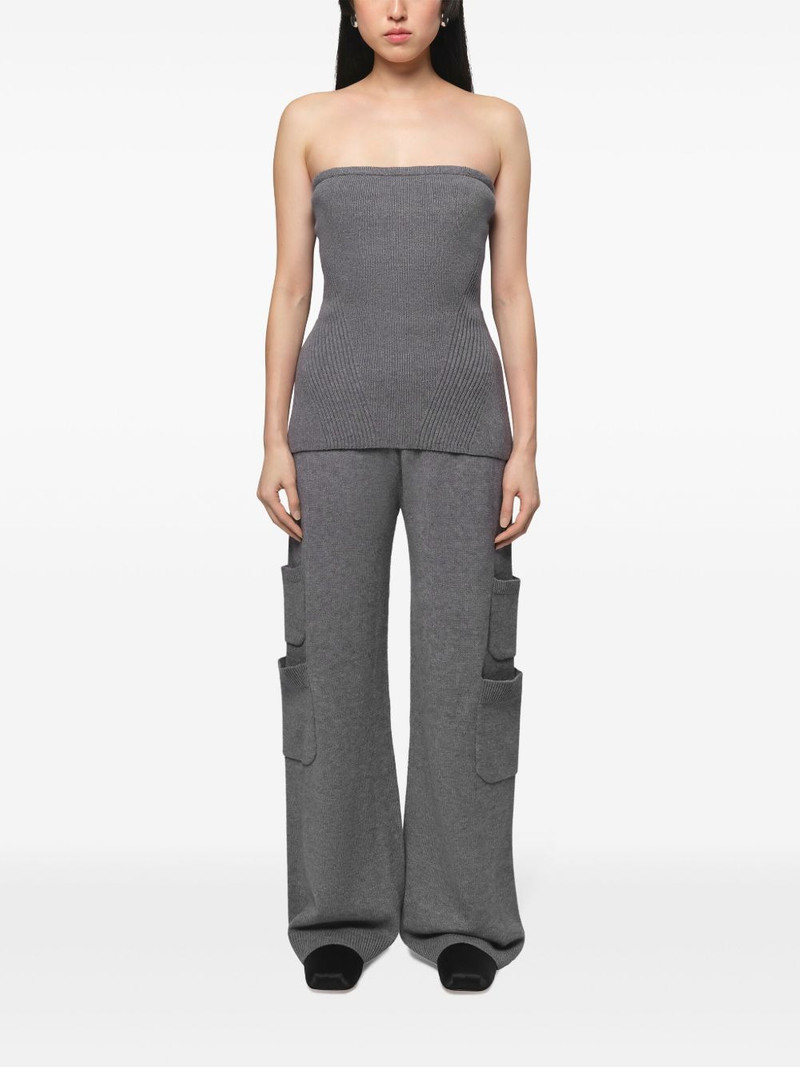 APPARIS ribbed-knit bandeau top outlook