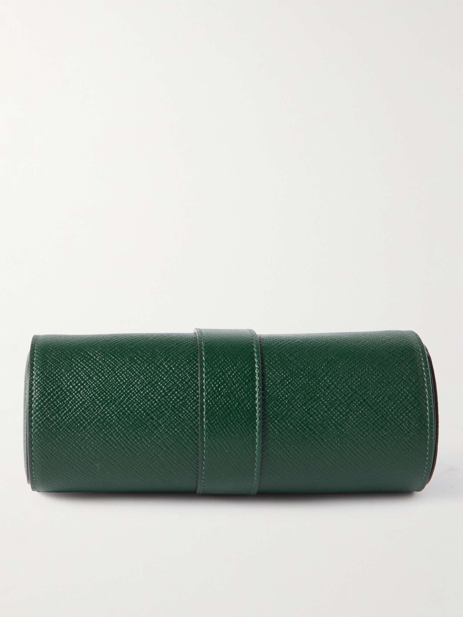 Panama Cross-Grain Leather Watch Roll - 3