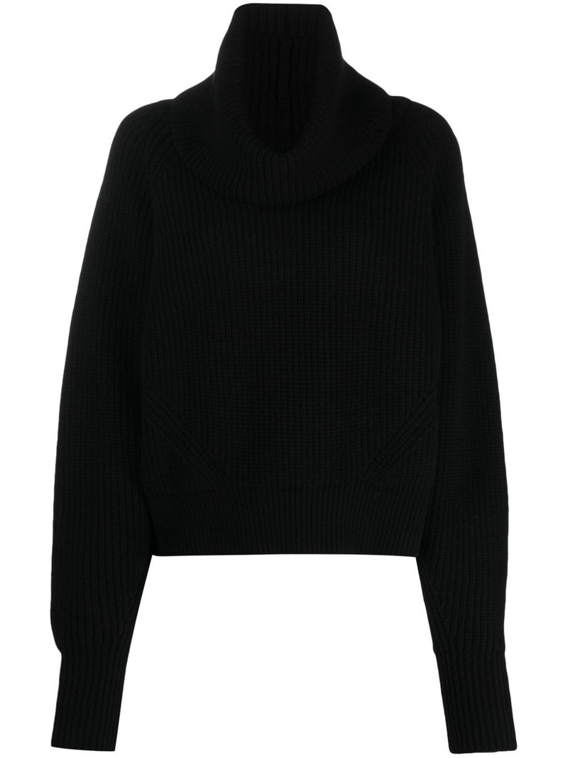 roll-neck ribbed jumper 1