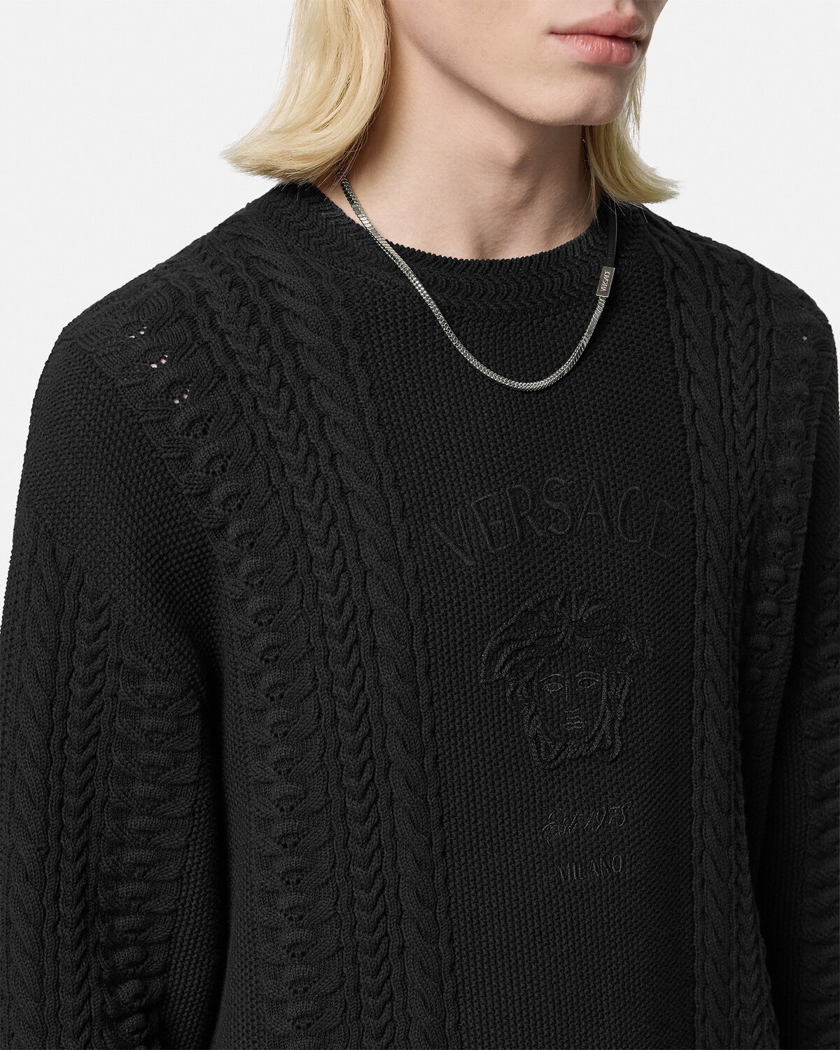 Medusa Milano Cable-Knit Sweater - 3