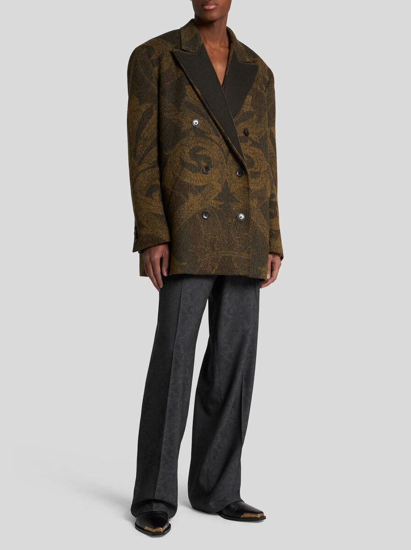 Etro WOOL JACQUARD PEACOAT outlook