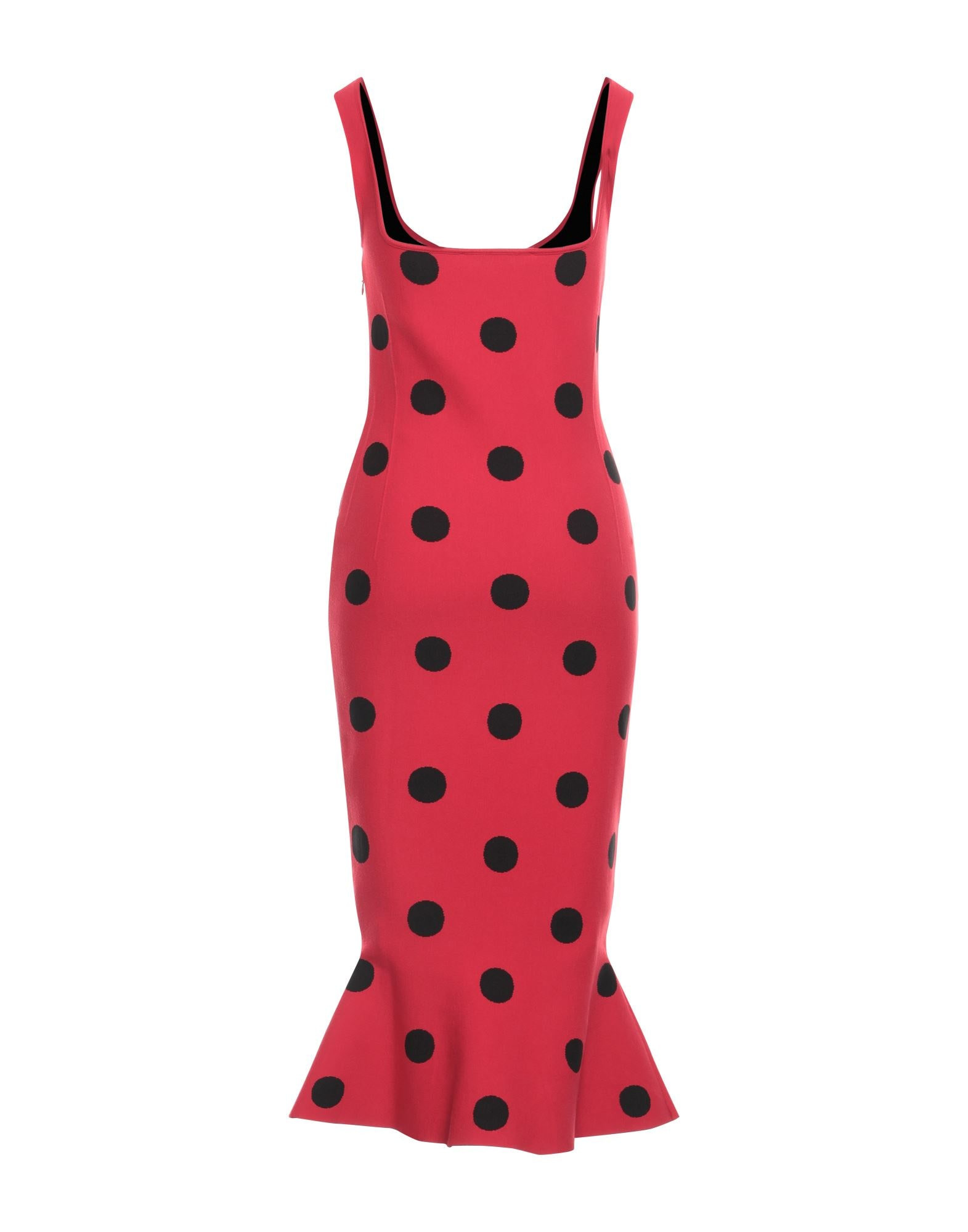 Red Women's Midi Dress - 2