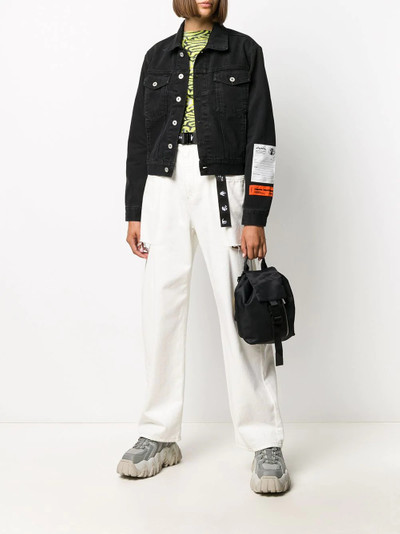 Heron Preston logo patch buttoned jacket outlook