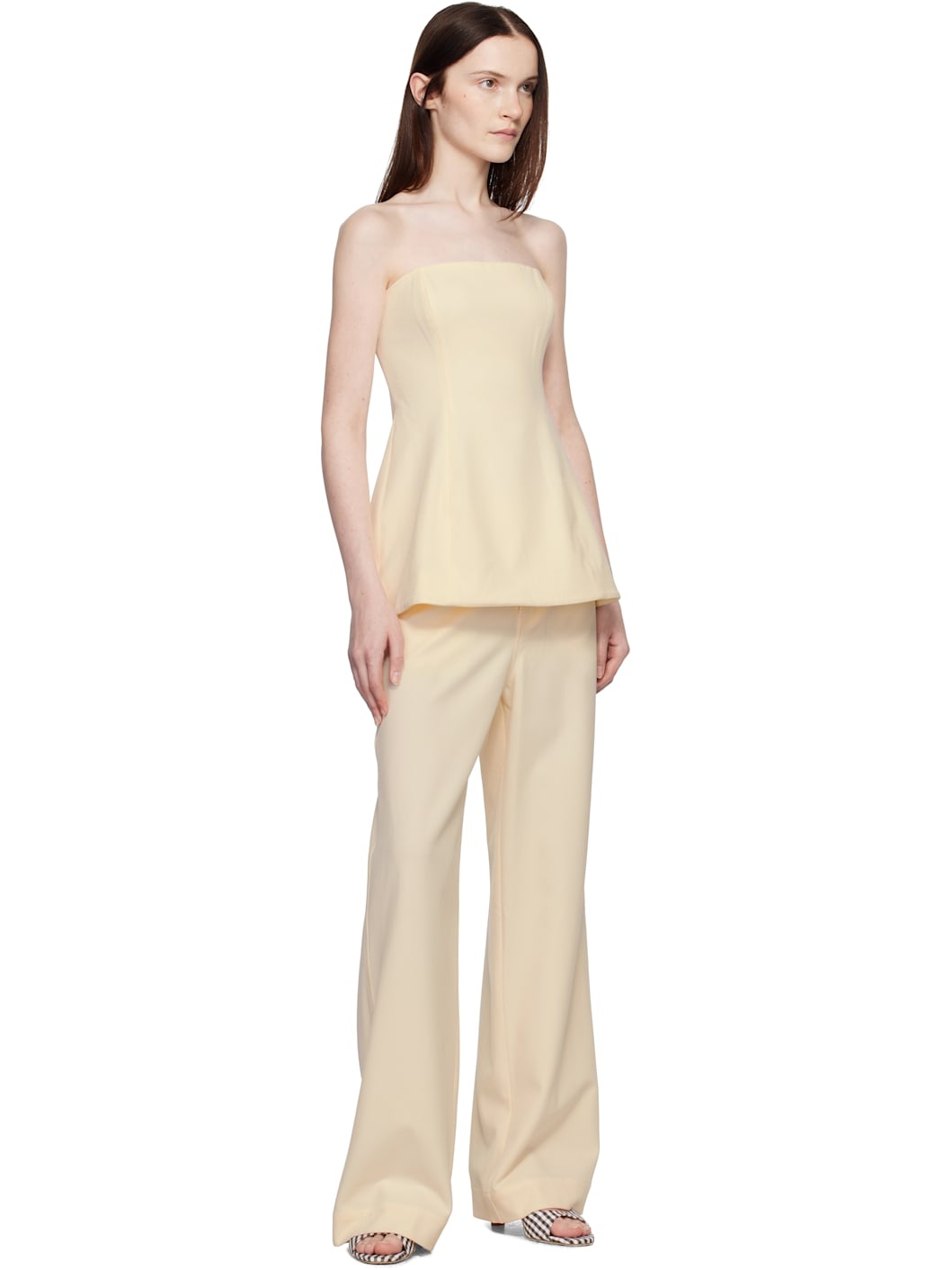 Brown & White Brigitte Mules - 5