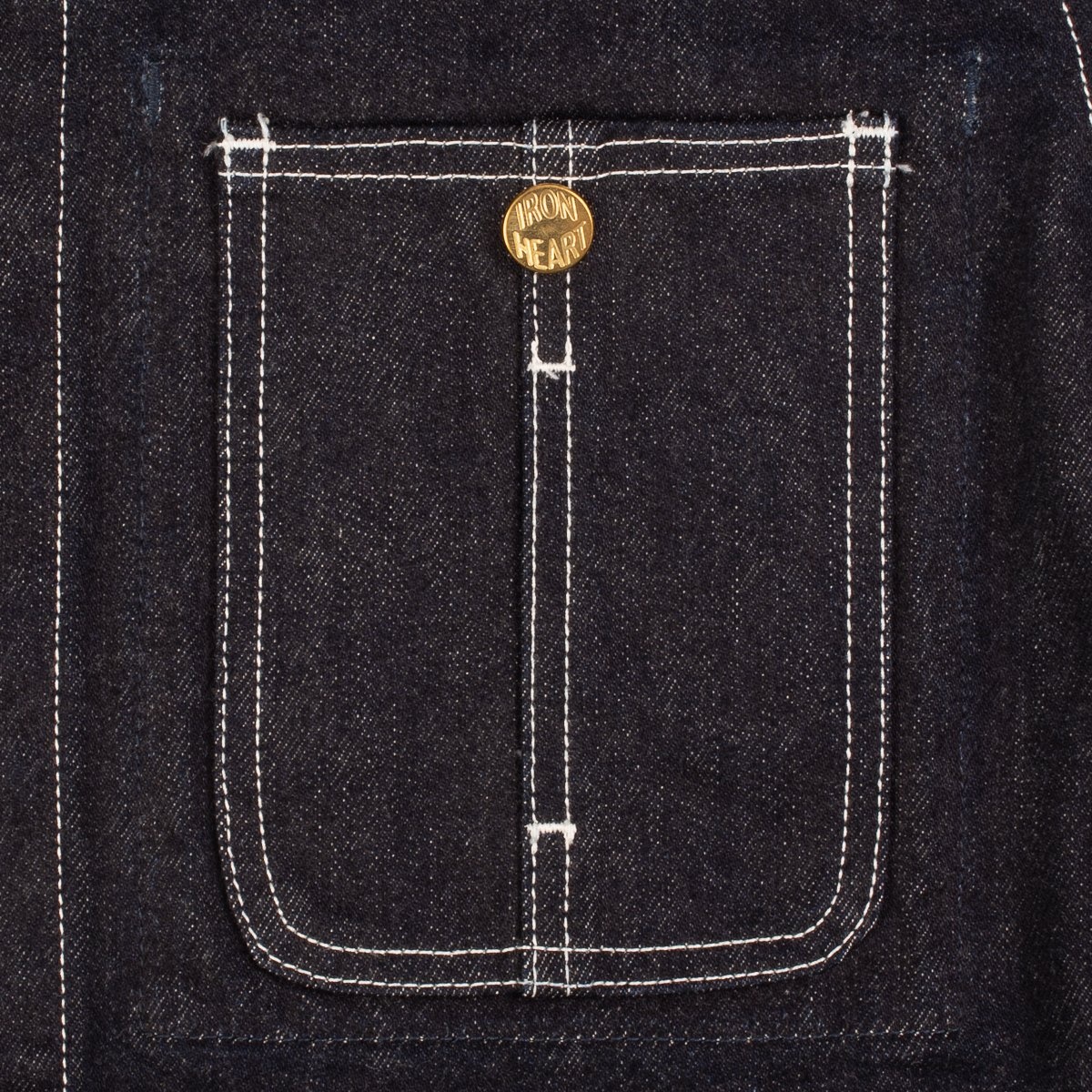 14oz Selvedge Denim Chore Jacket - Indigo - 12