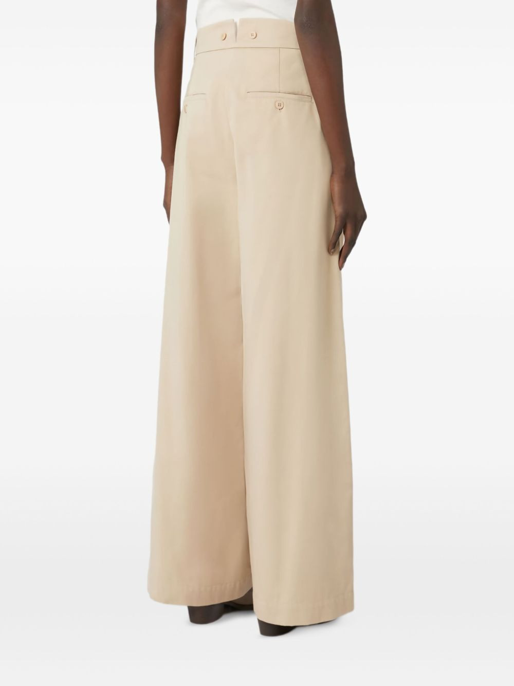 high-waisted wide-leg trousers - 4