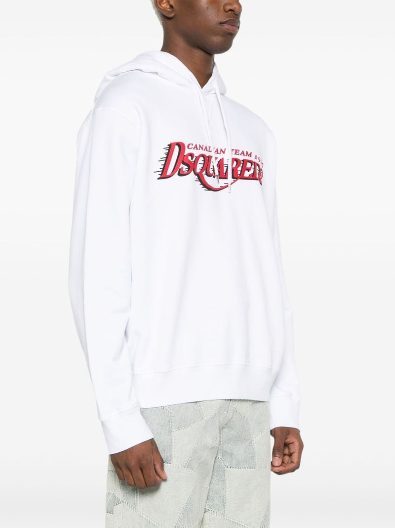 logo-print cotton hoodie 3