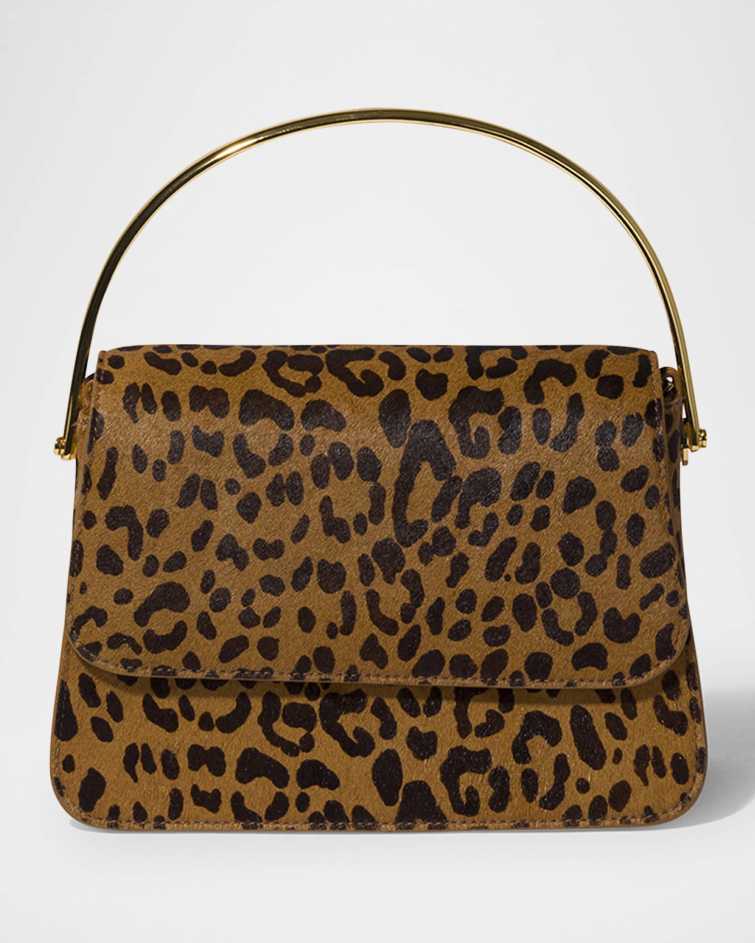 Aria Mini Leopard Calf Hair Top-Handle Bag - 1