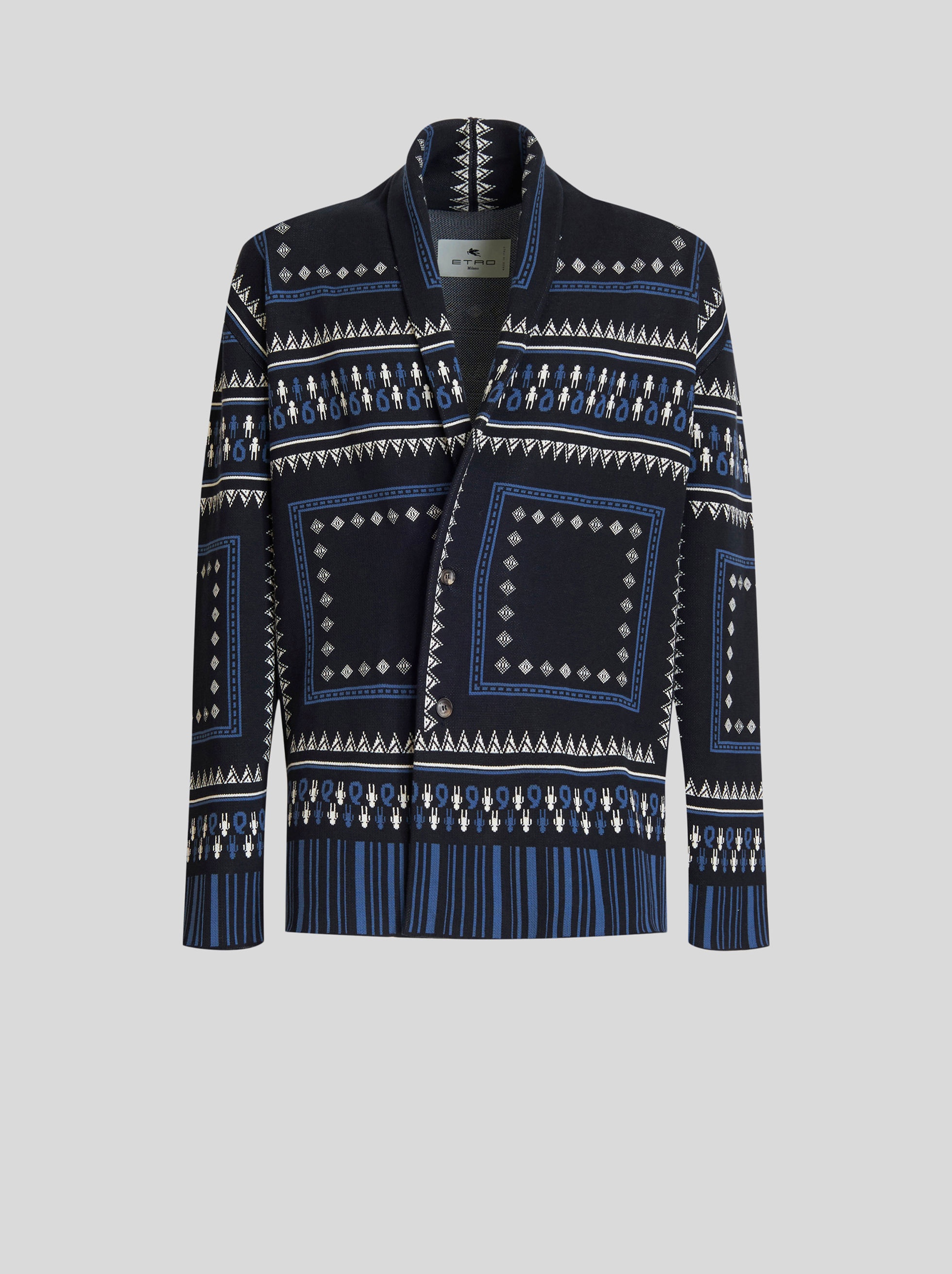 KNITTED KIMONO CARDIGAN - 1