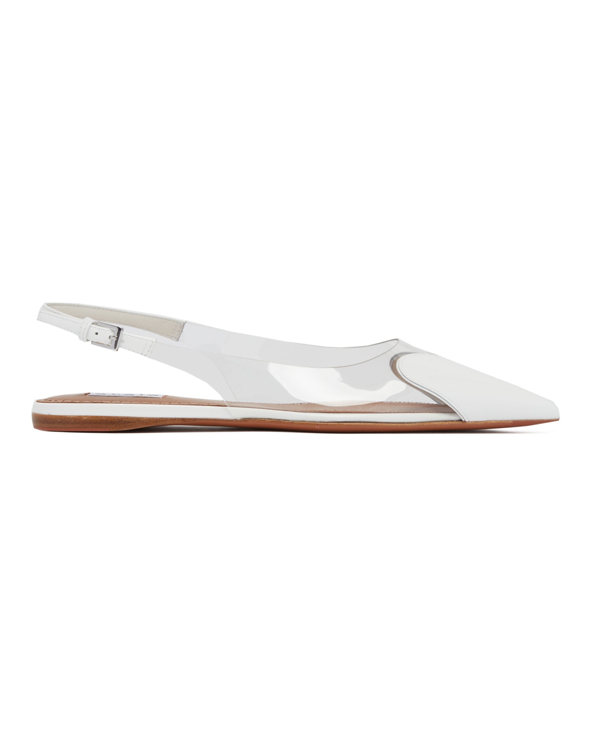 White Strass Ballerina Flats - 2