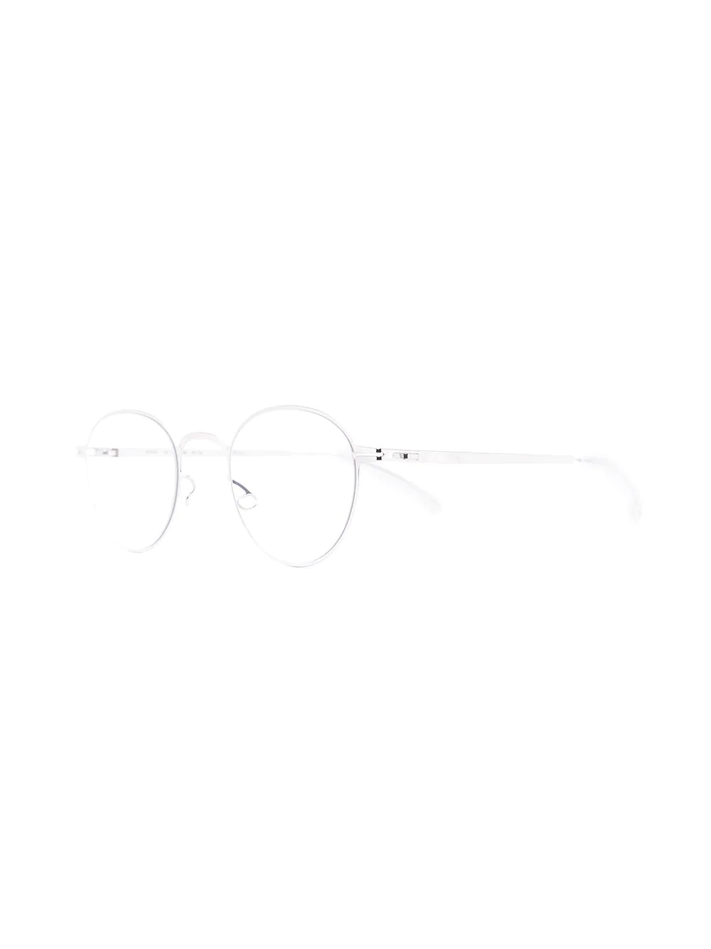 matte-effect round-frame glasses - 2